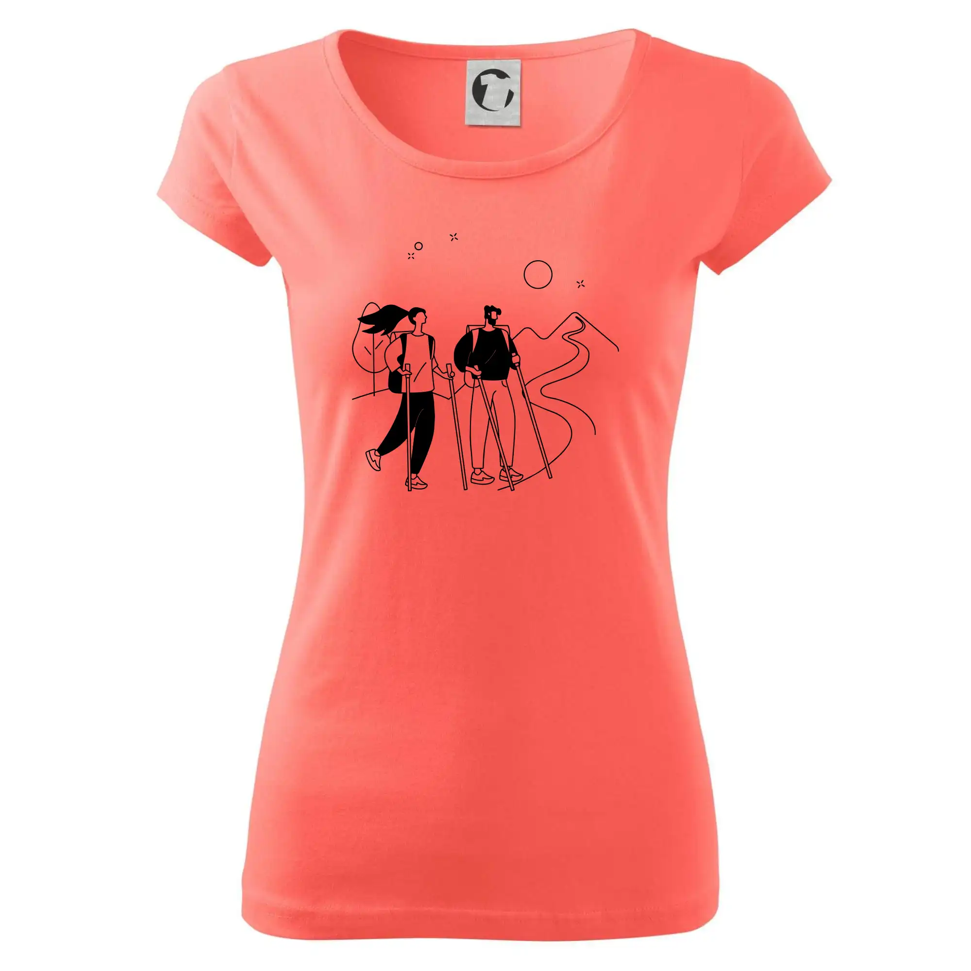 Kreslený pár na výletě