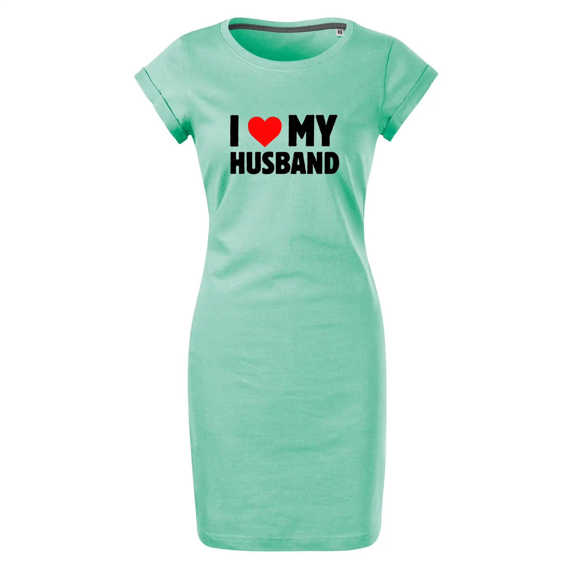 Tričká pre zamilovaných - I love my husband - Tričko Šaty FREEDOM