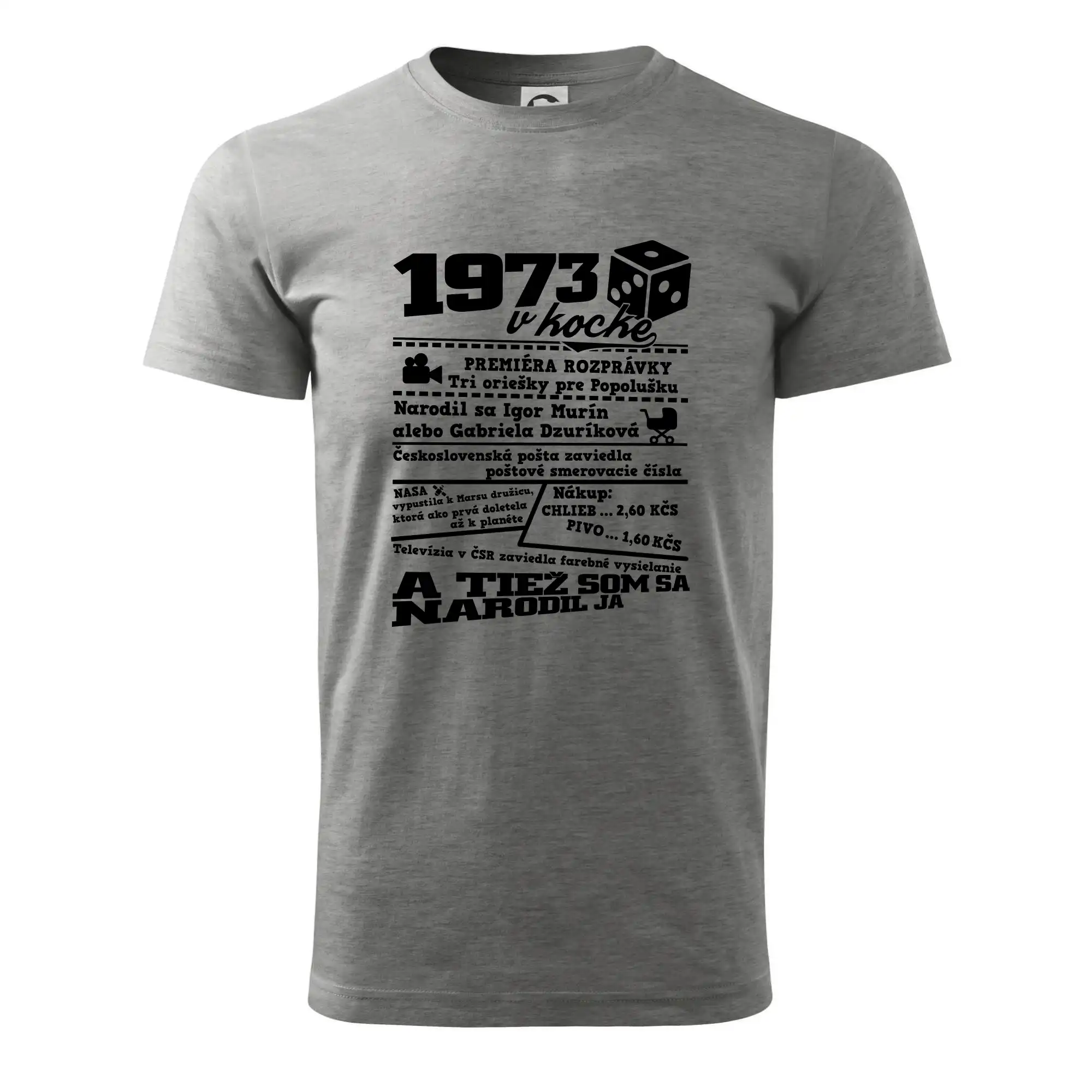 1973 v kocke - Pánske tričko nižšej gramáže