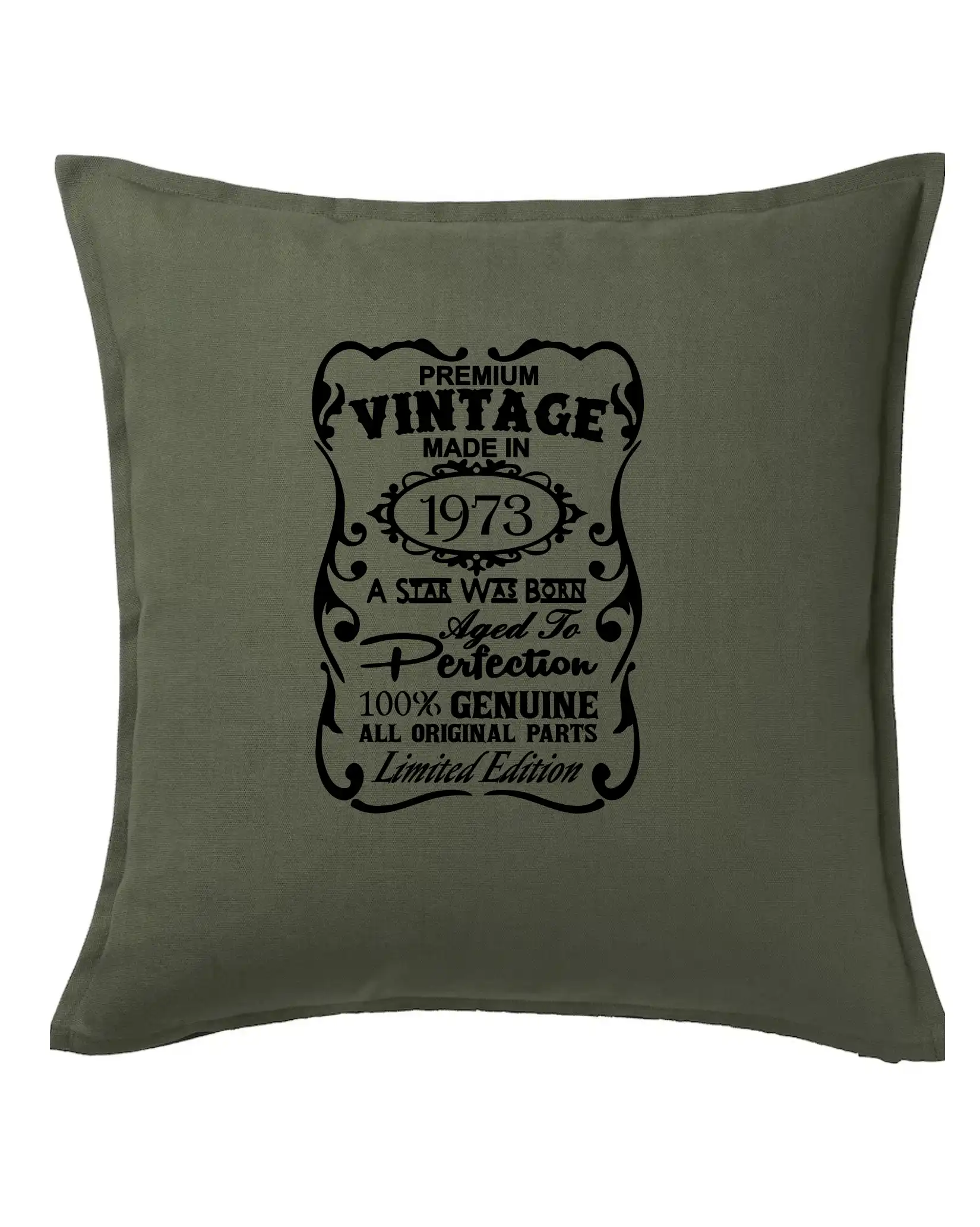 Tričká k narodeninám - Vintage Etiketa - 1973 - Vankúš 50x50