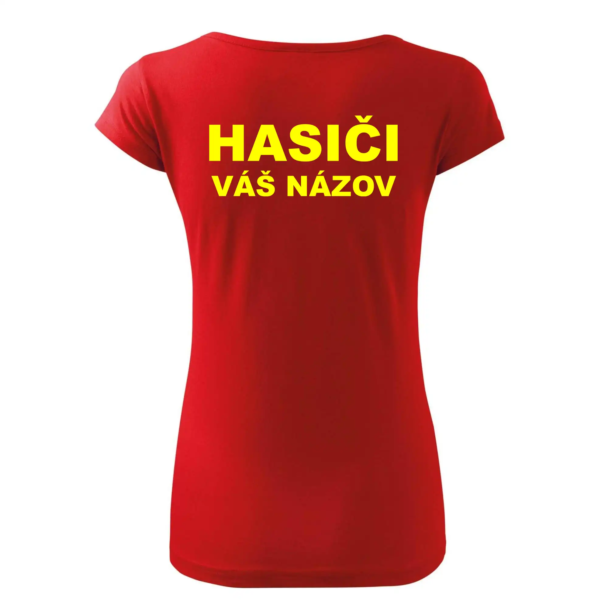 Hasiči - žltý nápis - váš názov zboru