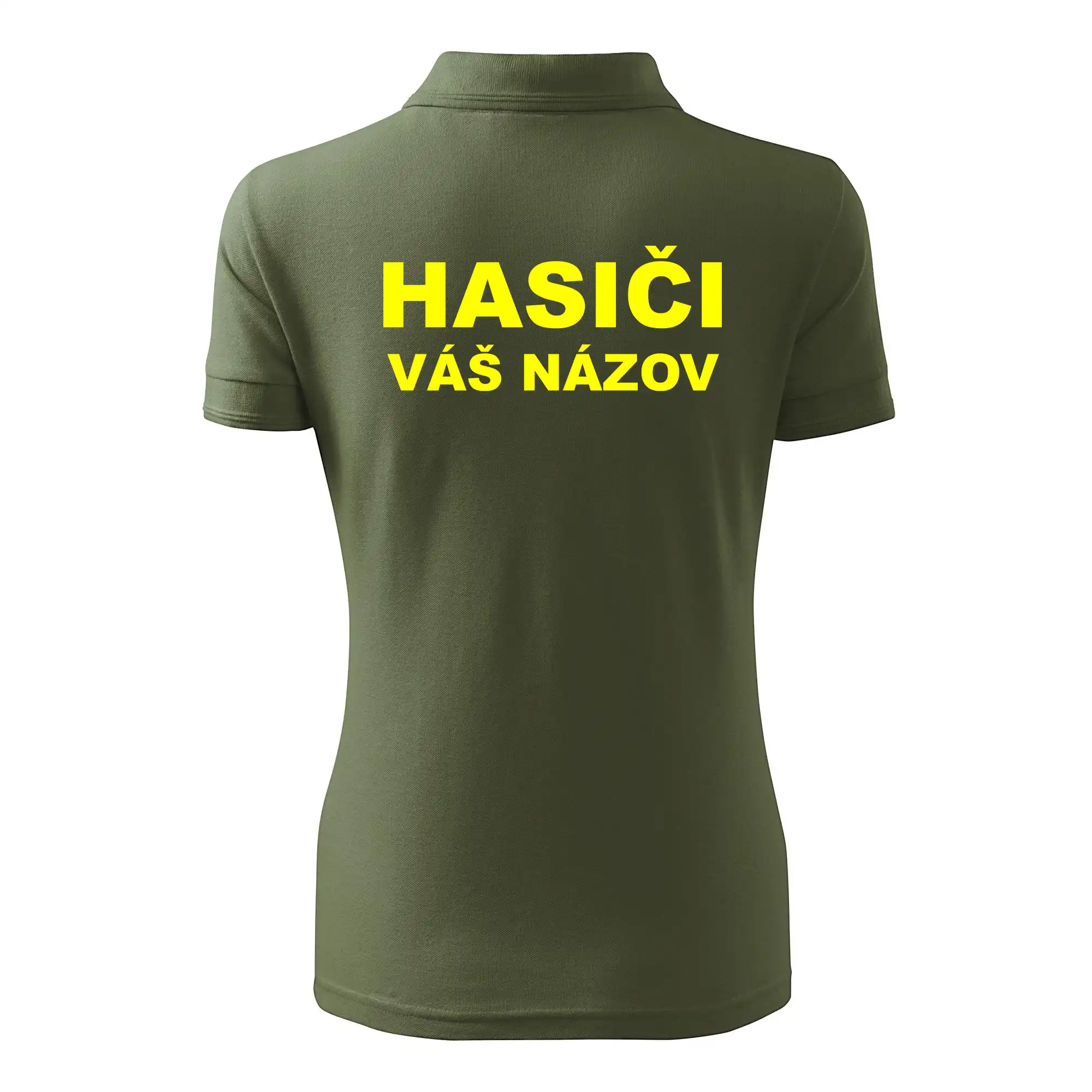 Hasiči - žltý nápis - váš názov zboru
