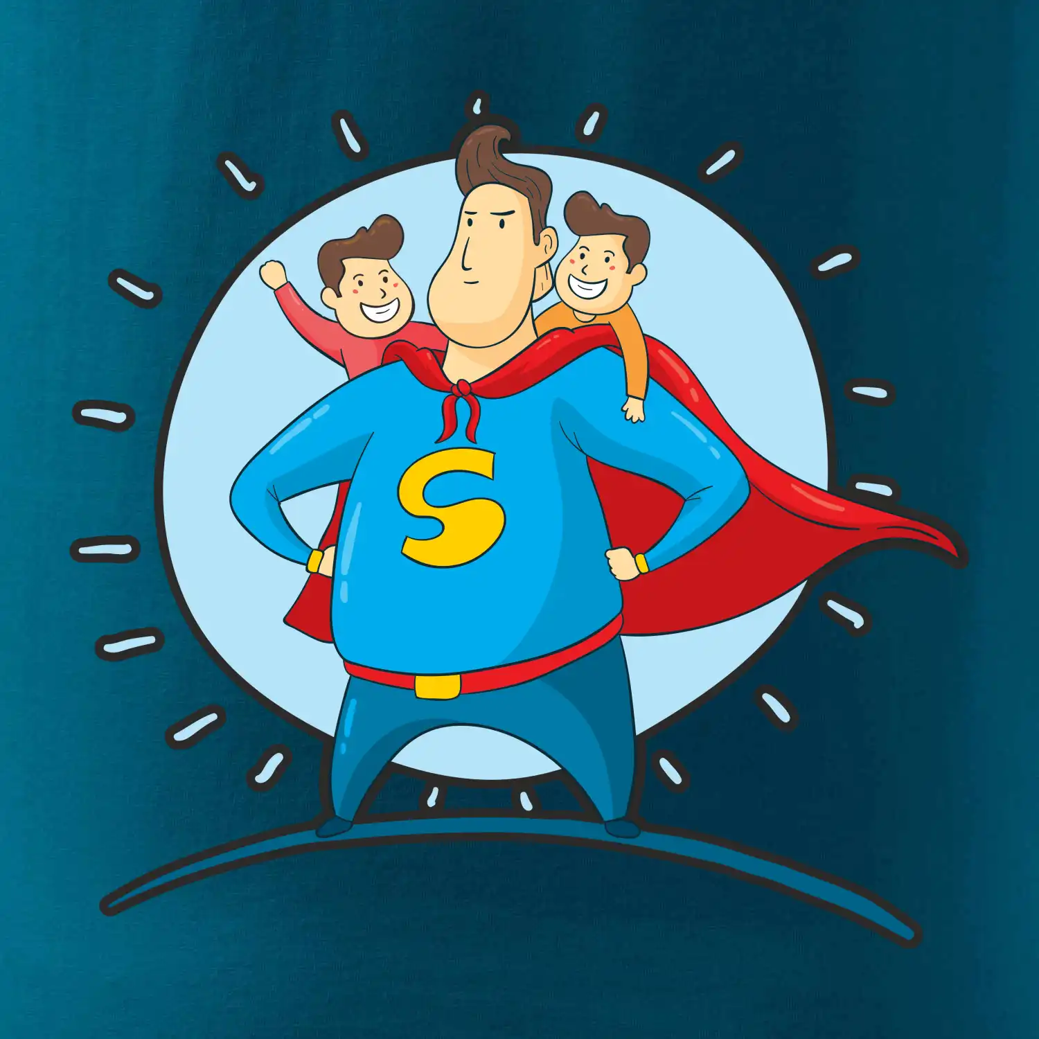 Táta superman - kluk a kluk