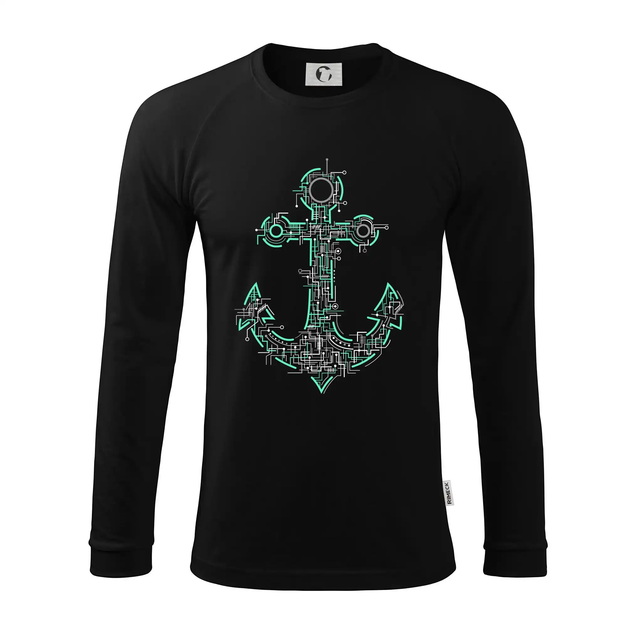 Vodácke tričká - Electric Anchor - Pánske tričko s dlhým rukávom LS130