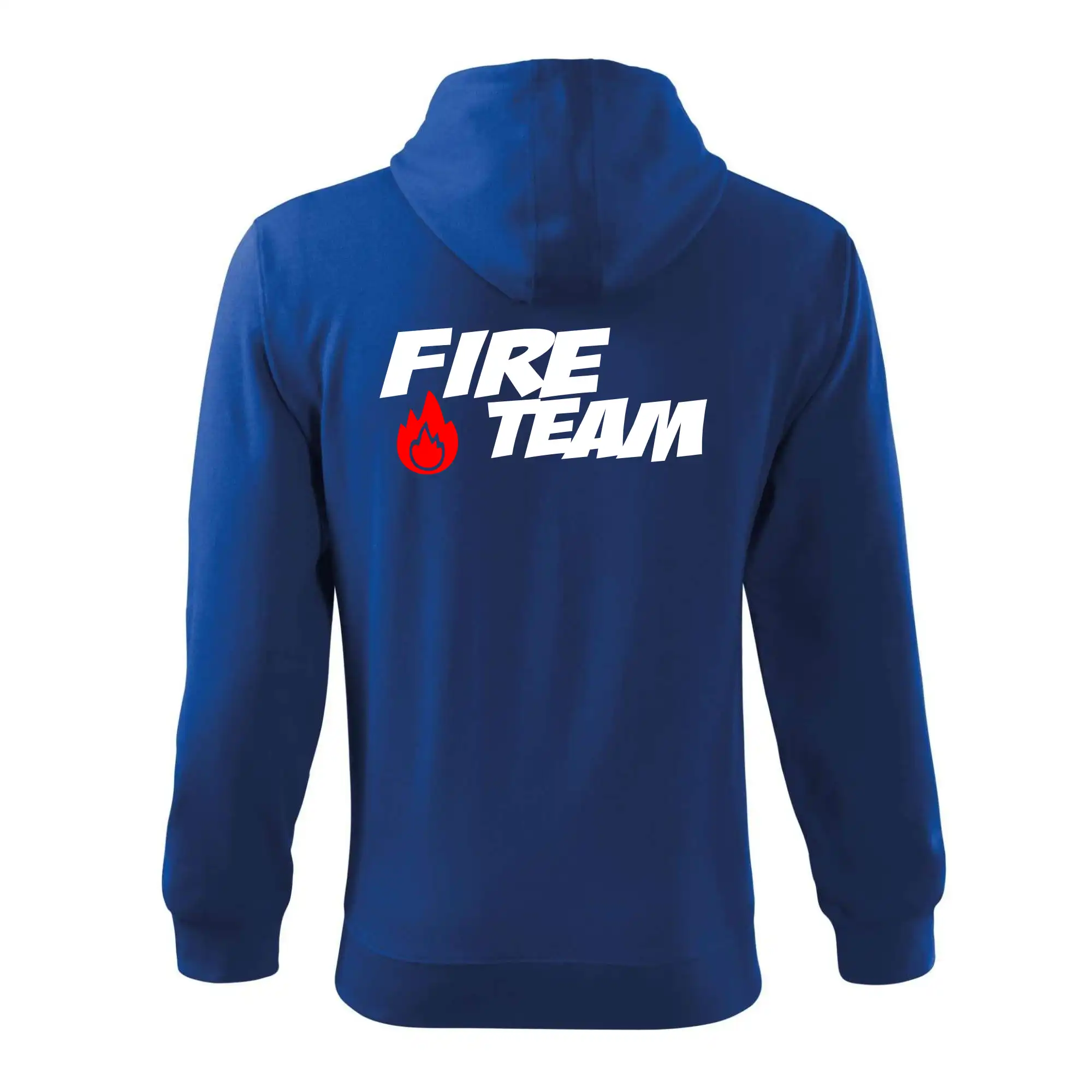 Originálne tričká pre hasičov - Fire Team plamen - Mikina s kapucňou na zips trendy zipper