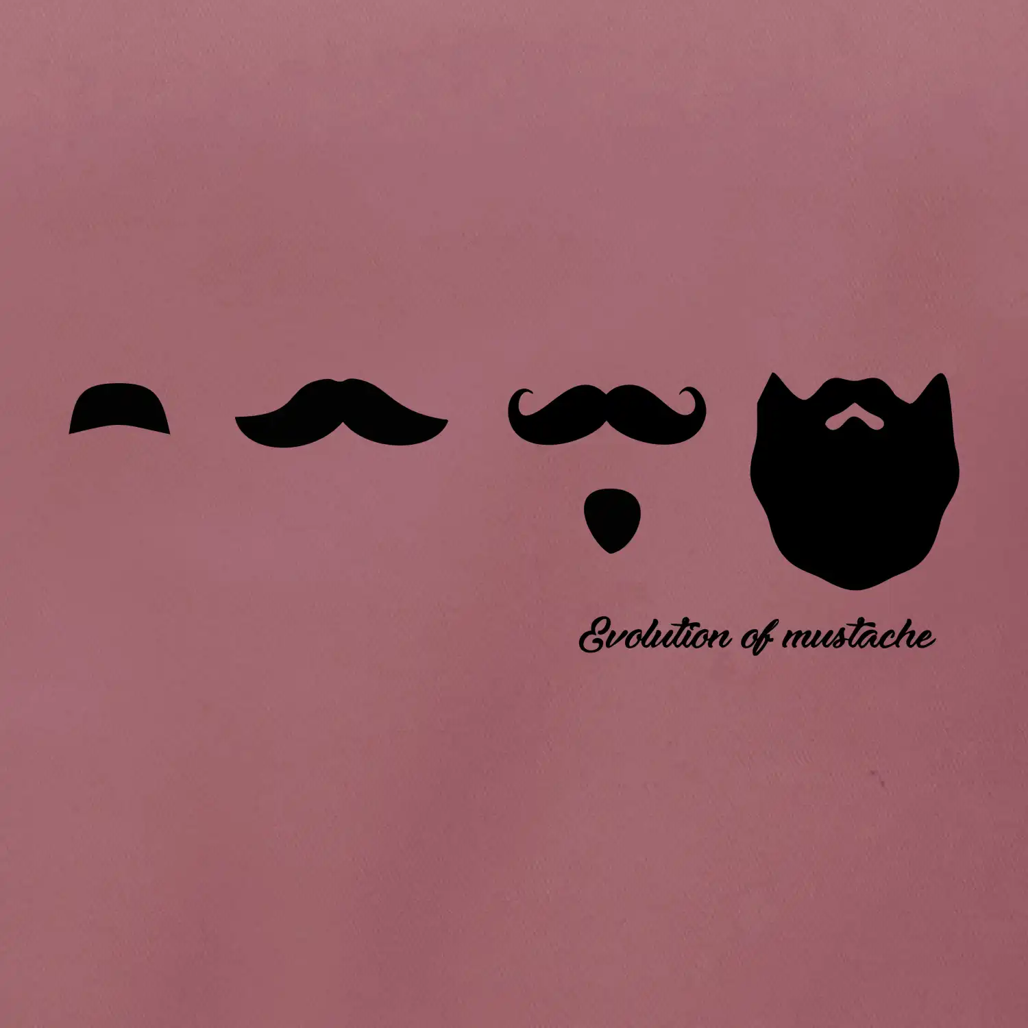 Evolution mustache