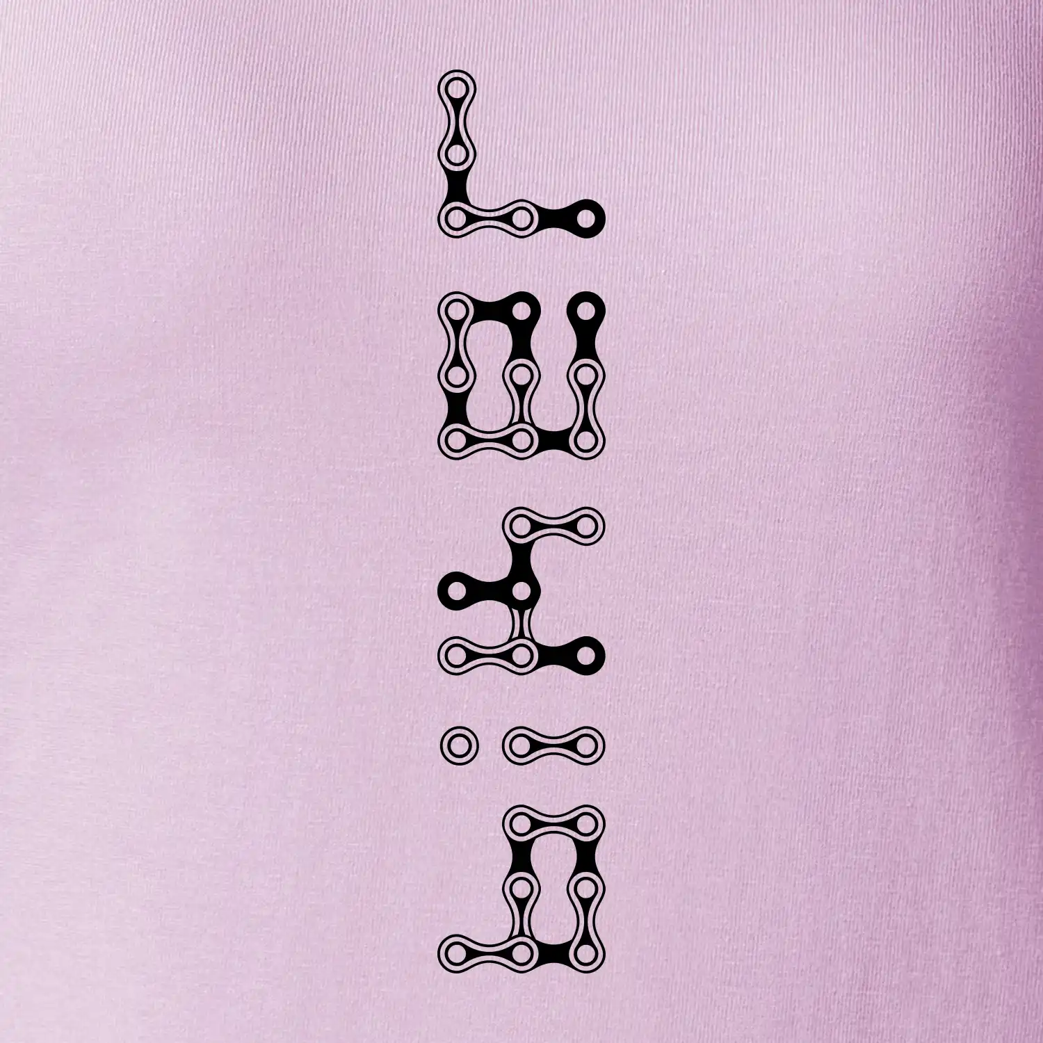 Biker nápis na výšku řetěz