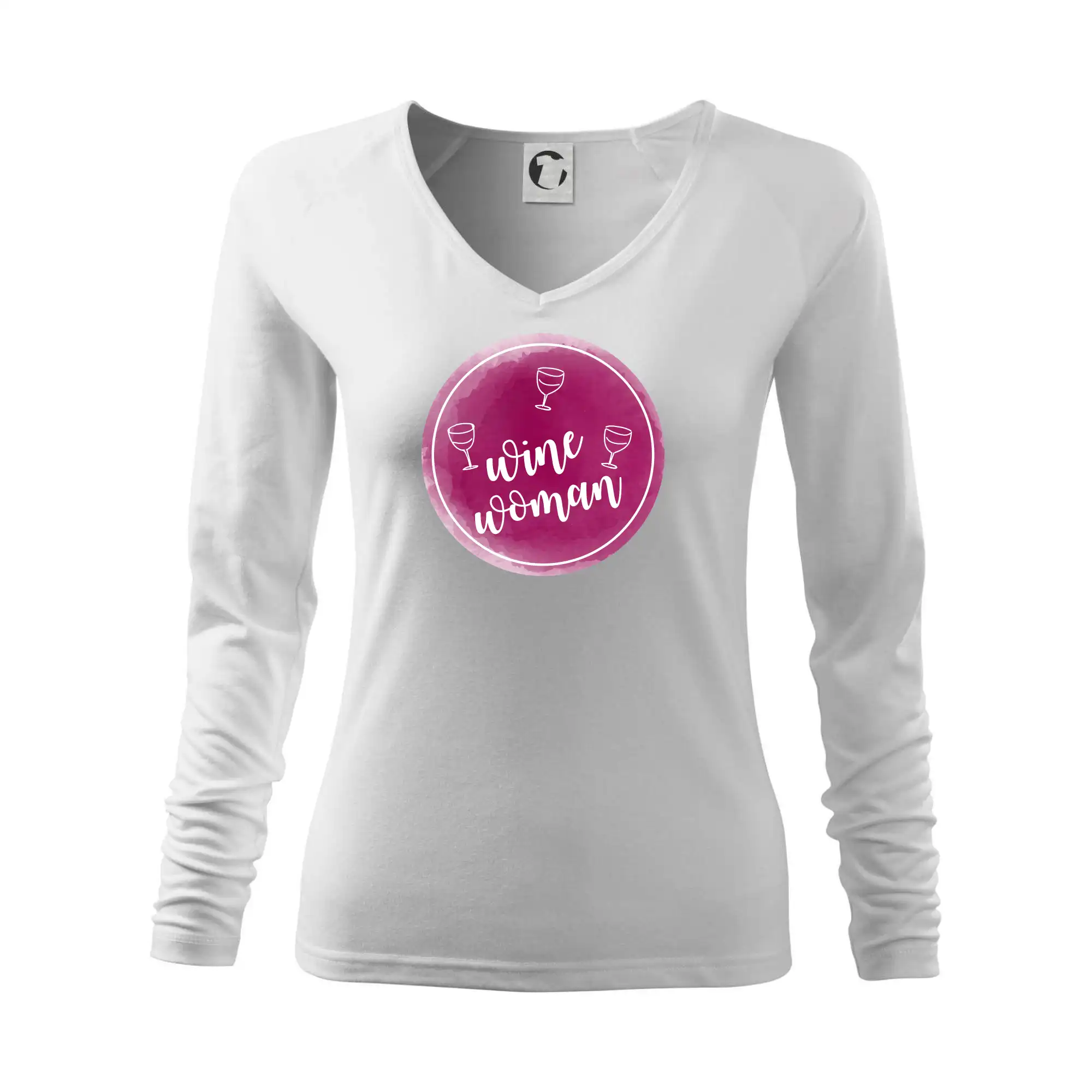 Vtipná tričká s tematikou vína - Wine woman - Tričko dámske Elegance