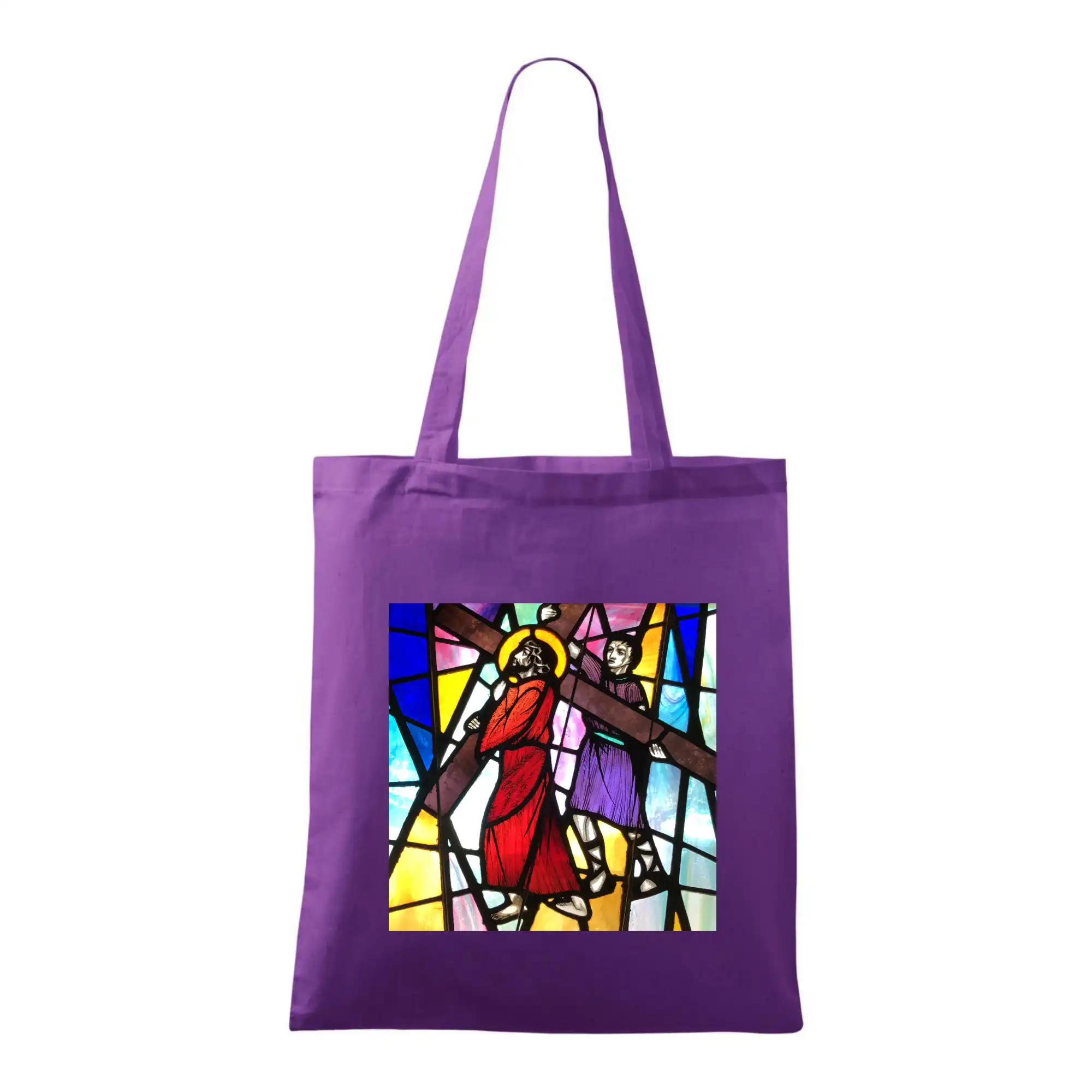 Vitráž - Ježíš a kříž