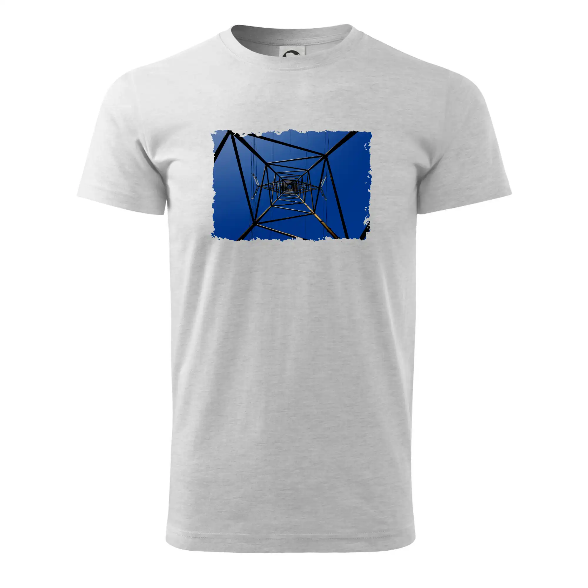 Vtipné tričká do práce - Stožiar vysokého napätia zospodu - Tričko extra veľké  (5-8XL)