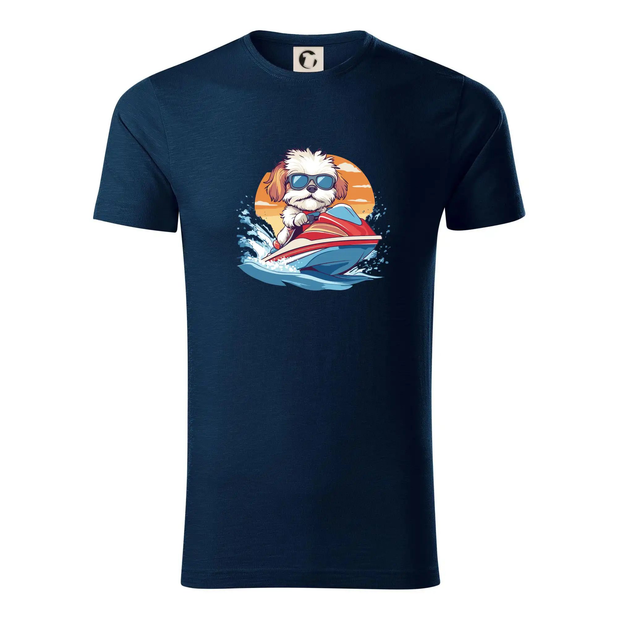 Bišonek na vodním skútru