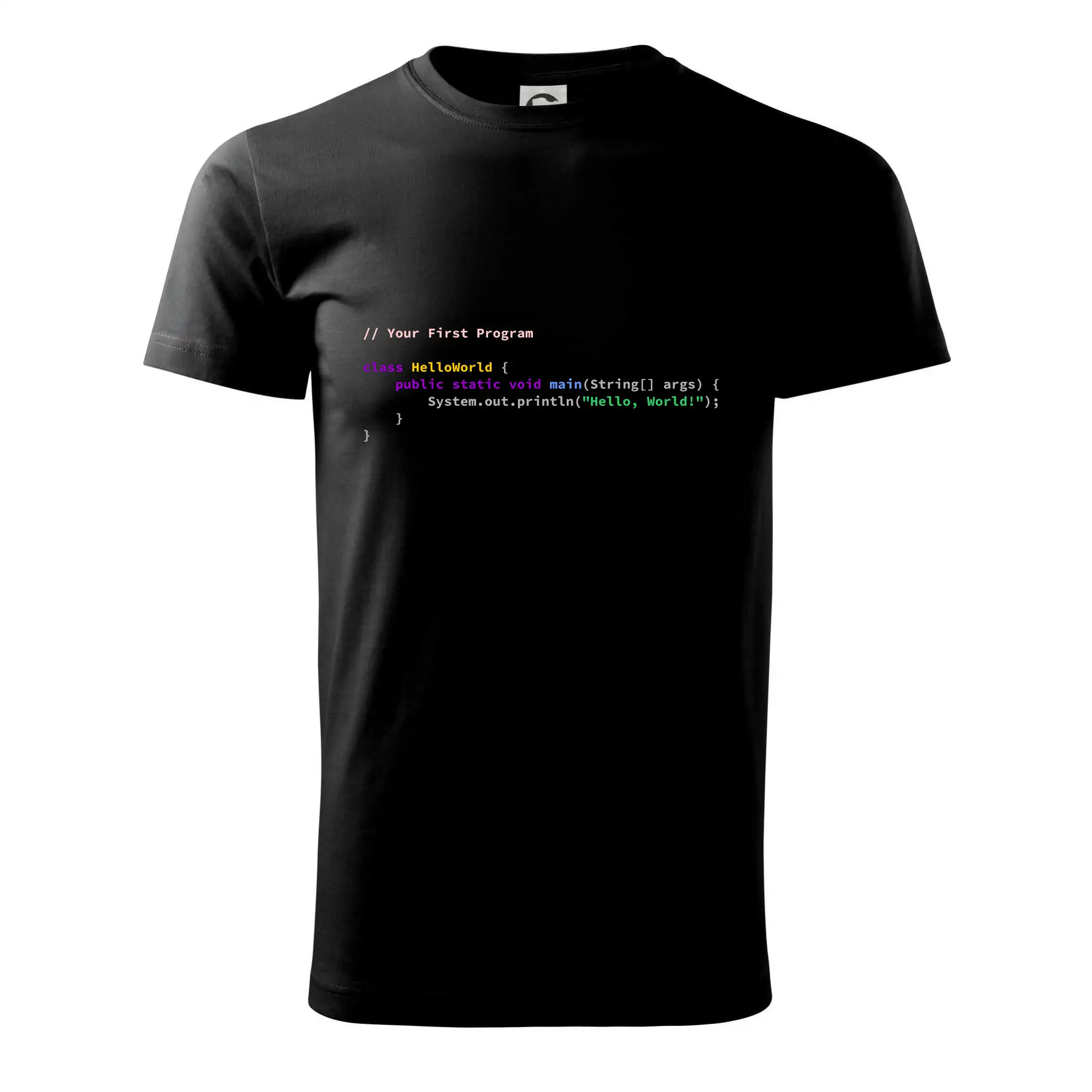 Tričká pre ajťákov - Hello world Java - Pánske tričko nižšej gramáže