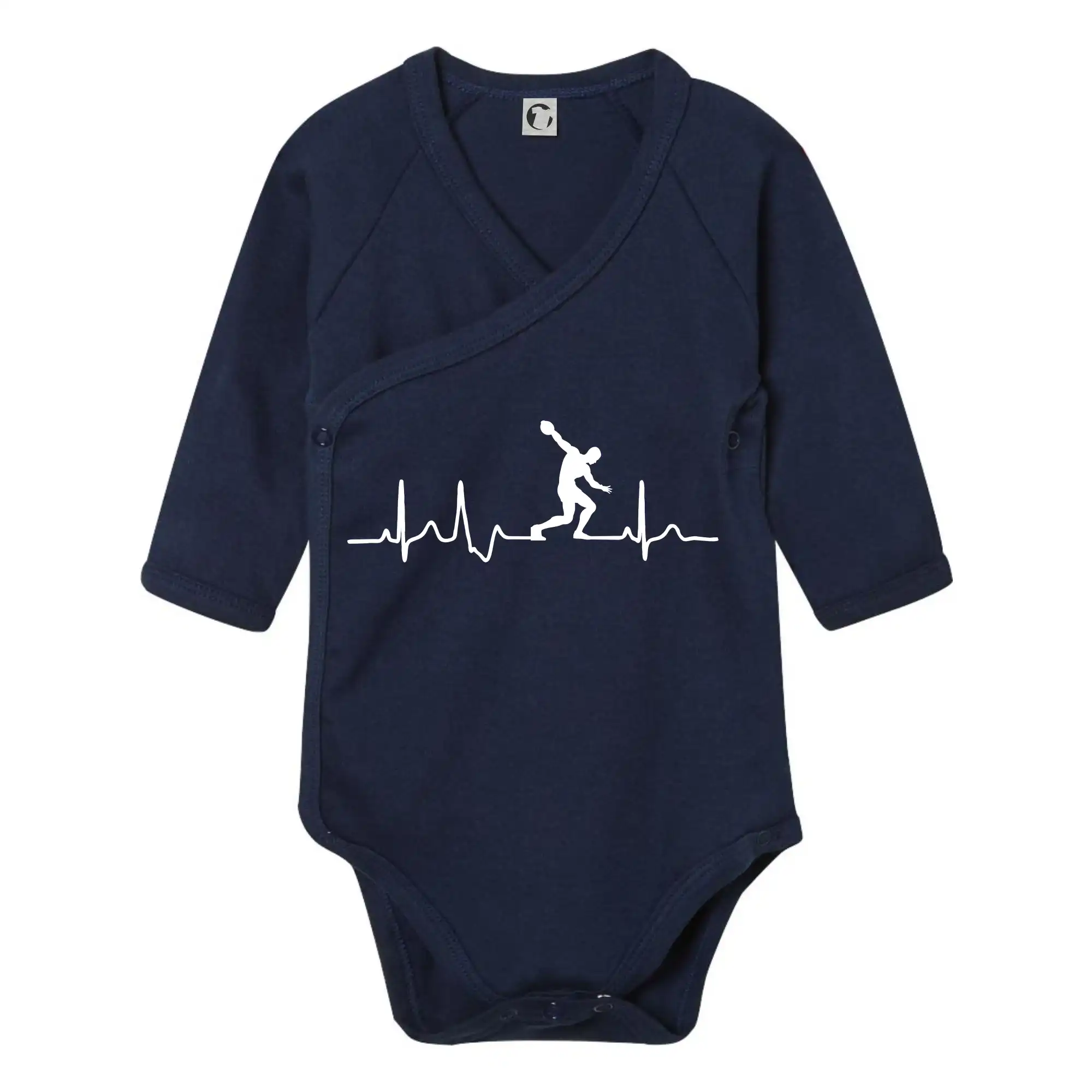 Ostatné športy - EKG hod diskom - Body zavinovacie s dlhým rukávom