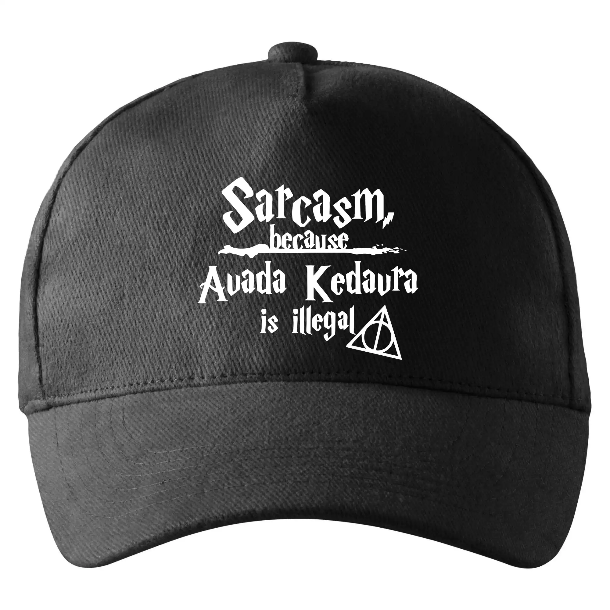 Filmové tričká - Harry - Sarcasm, because Avada Kedavra is illegal - Šiltovka so zahnutým šiltom a mosaznou sponou