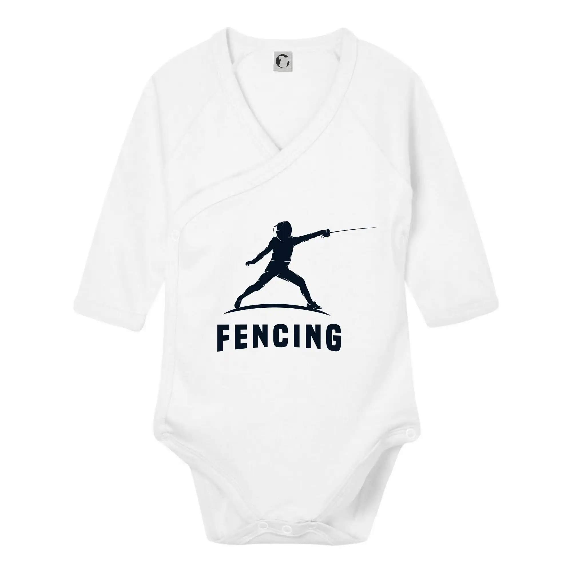 Ostatné športy - Fencing (šerm) - postava - Body zavinovacie s dlhým rukávom