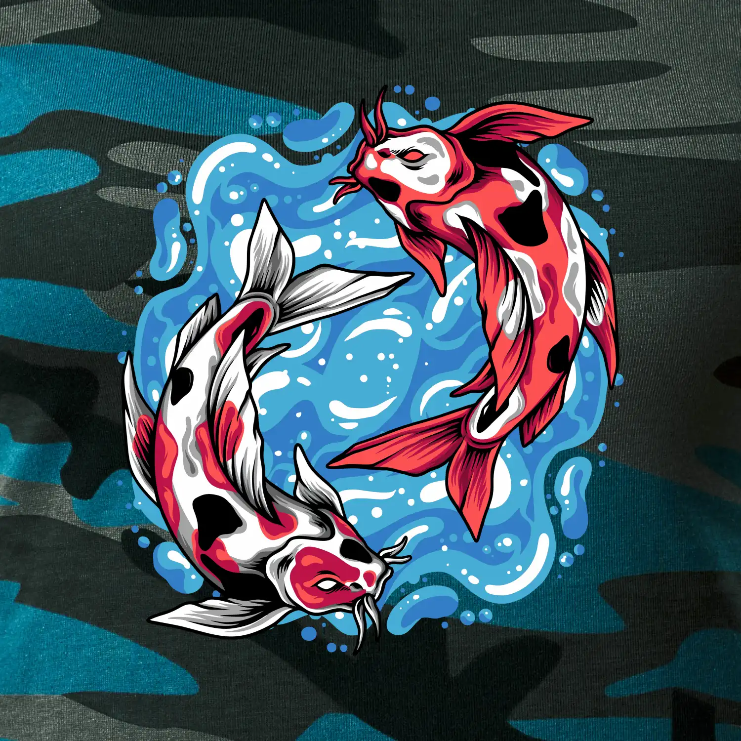 Yin & Yang Koi kapr - červený