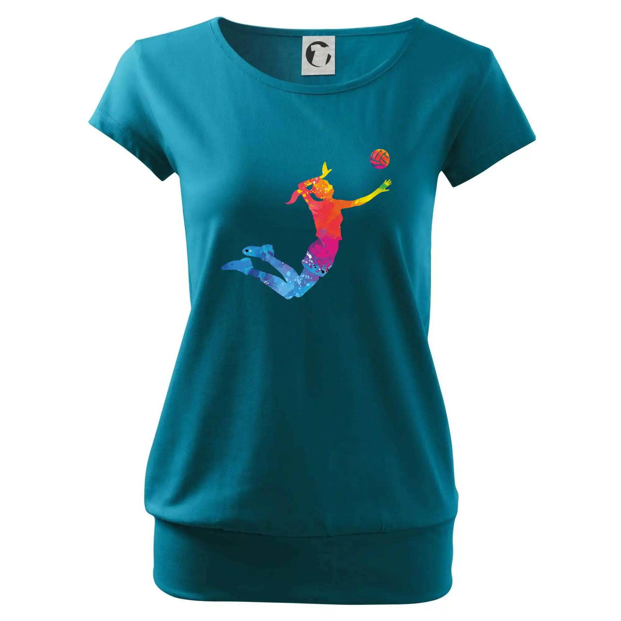 Volejbalistka splash s míčem