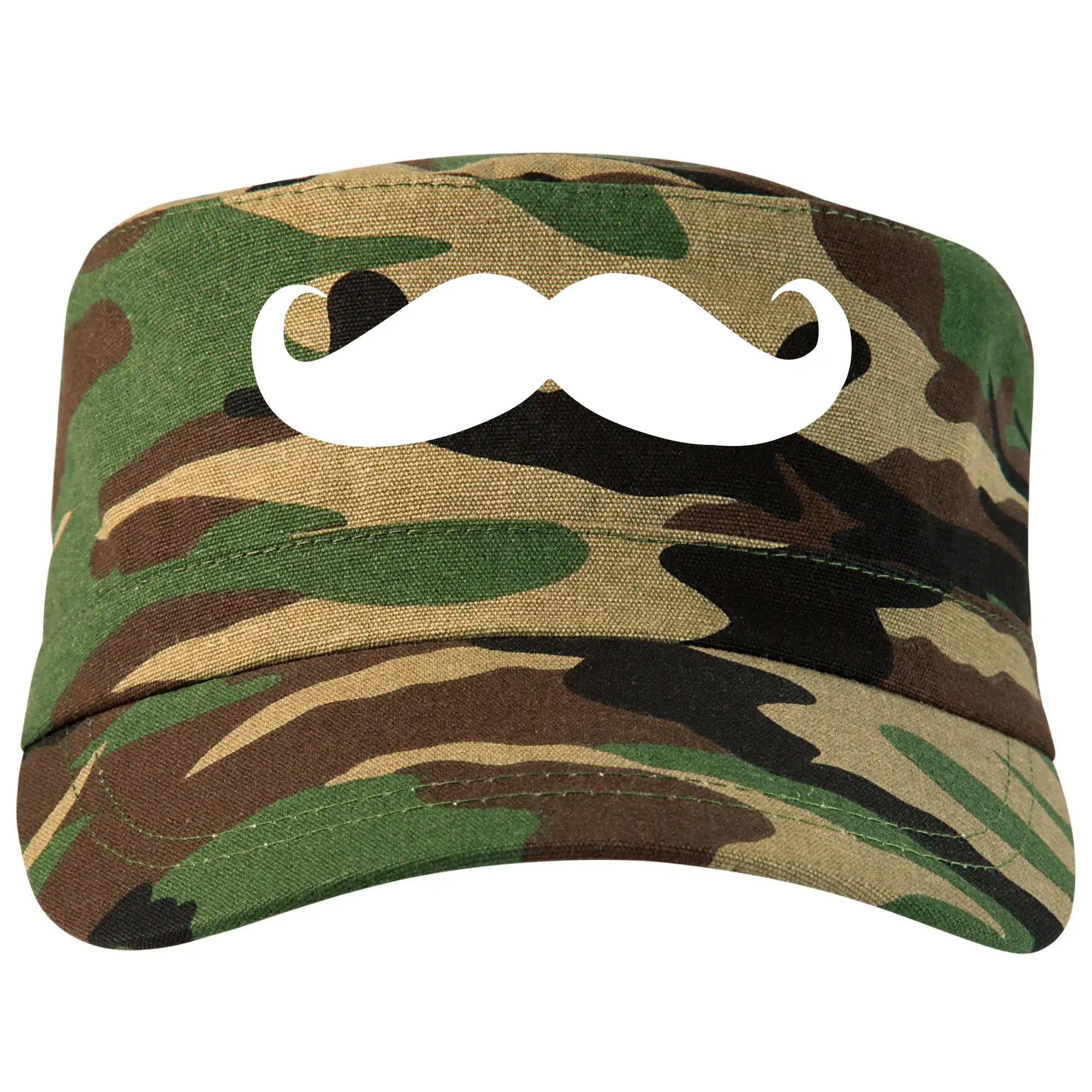 Tričká s fúzikmi - Mustache - fúziky - Šiltovka CAMO