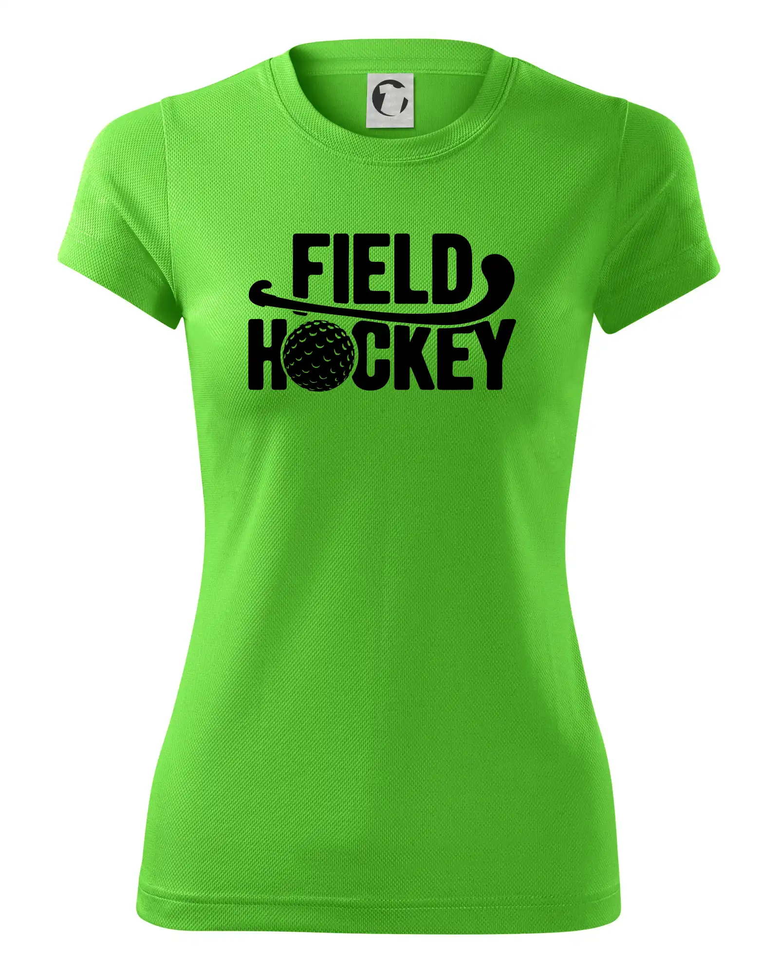 Field hockey míček a nápis