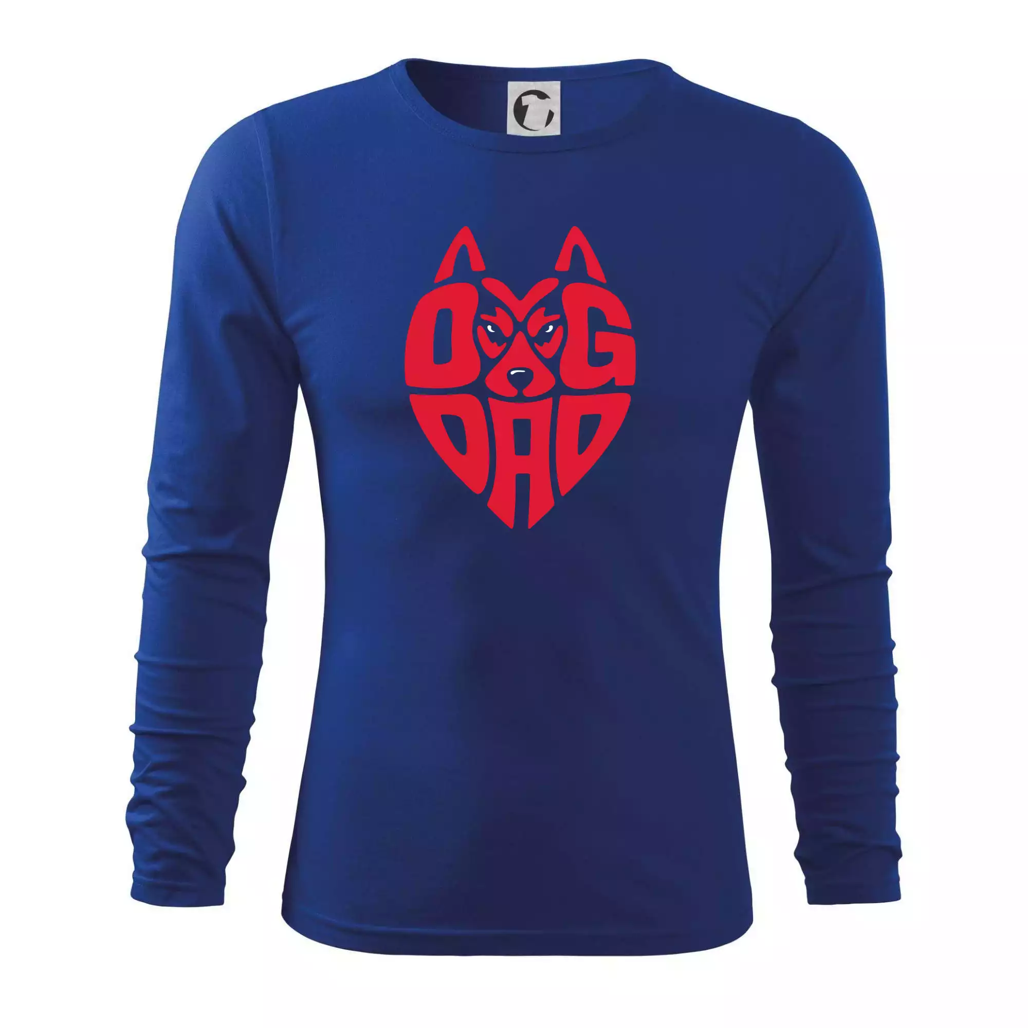 Dog dad nápis v hlavě
