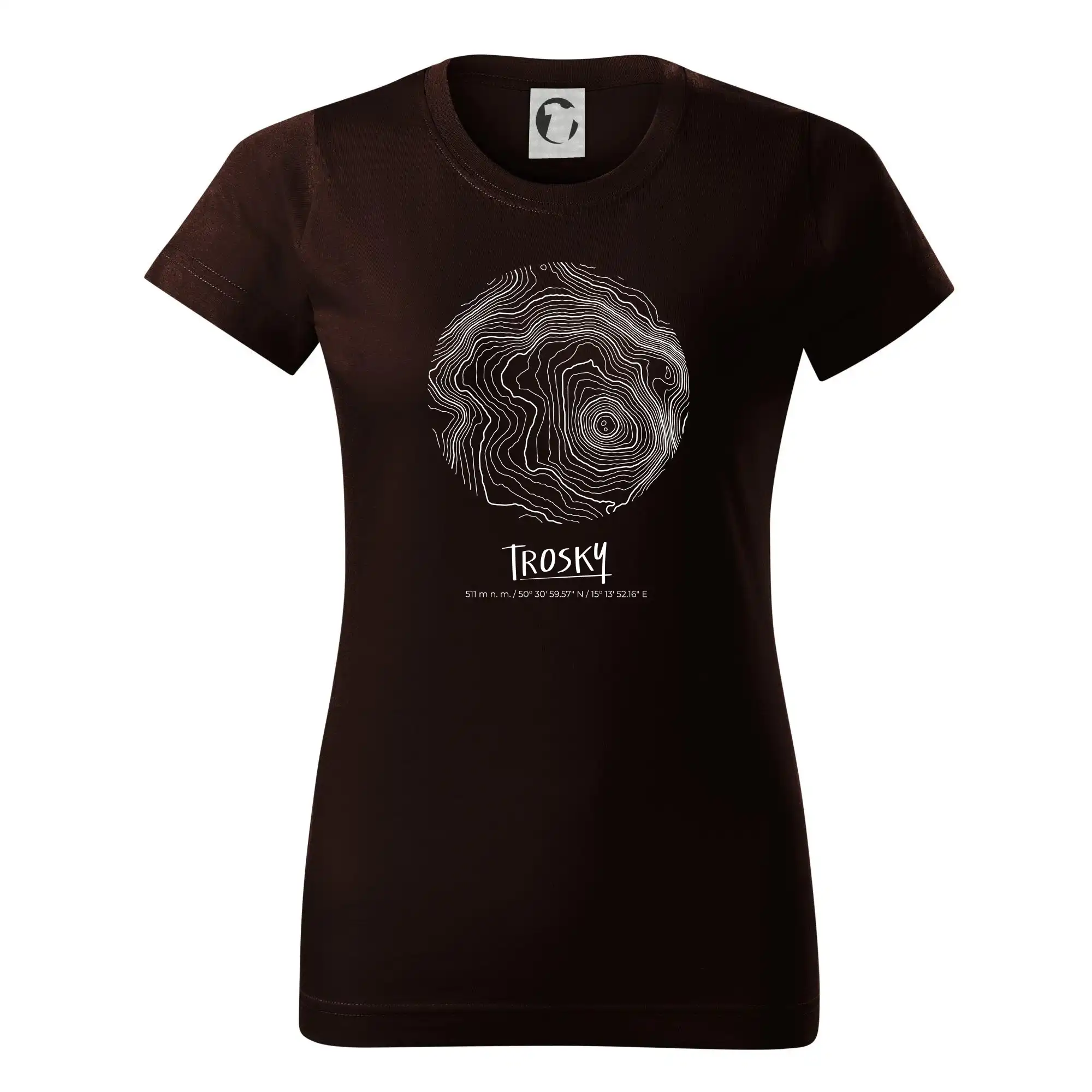 Trosky - vrstevnice v kruhu