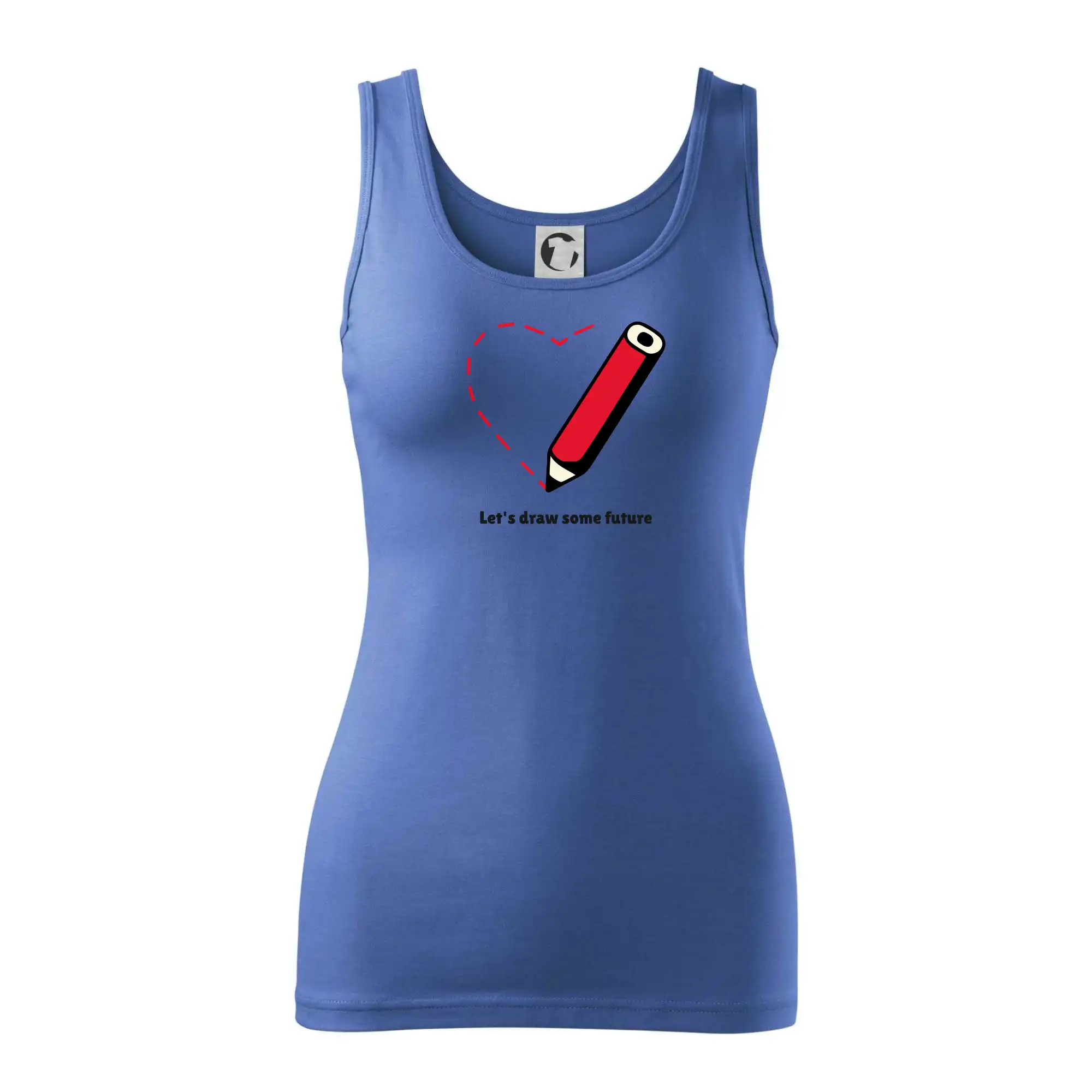 Tričká pre zamilovaných - Let's draw some future - Dámske tielko