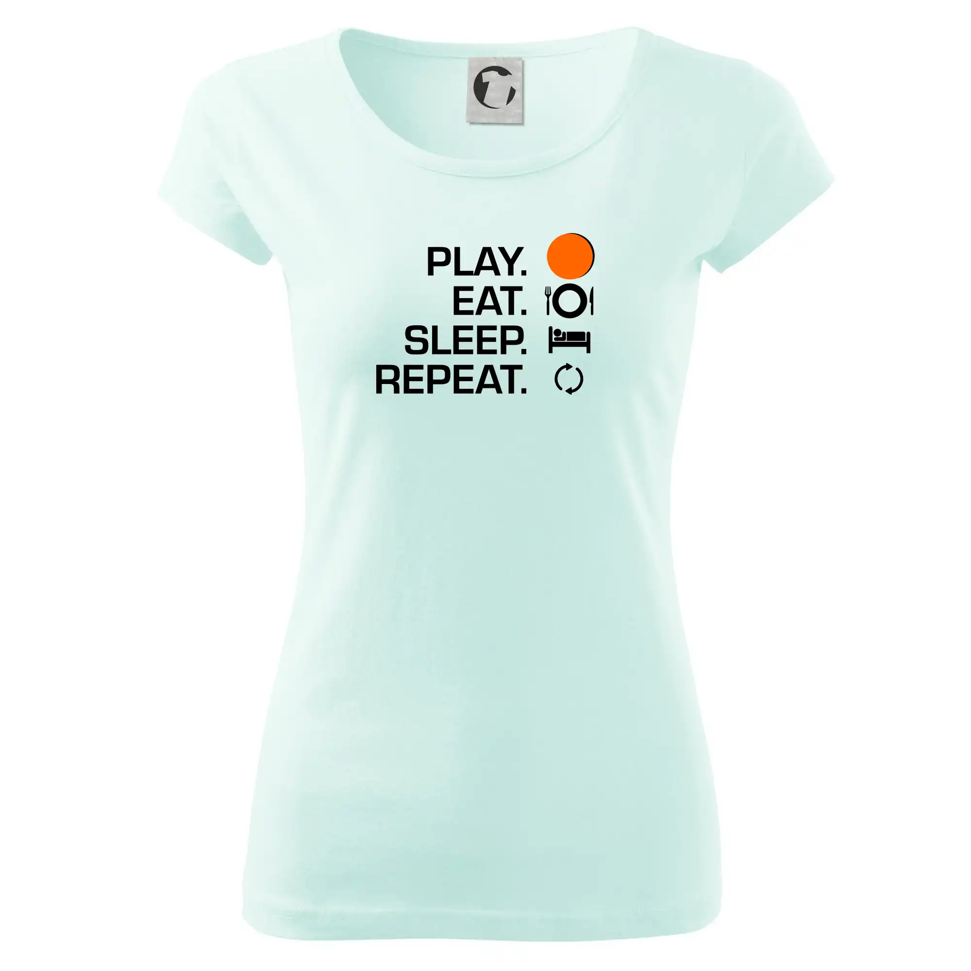 Ostatné športy - Hokejbal - Play eat sleep repeat - Dámske tričko Pure
