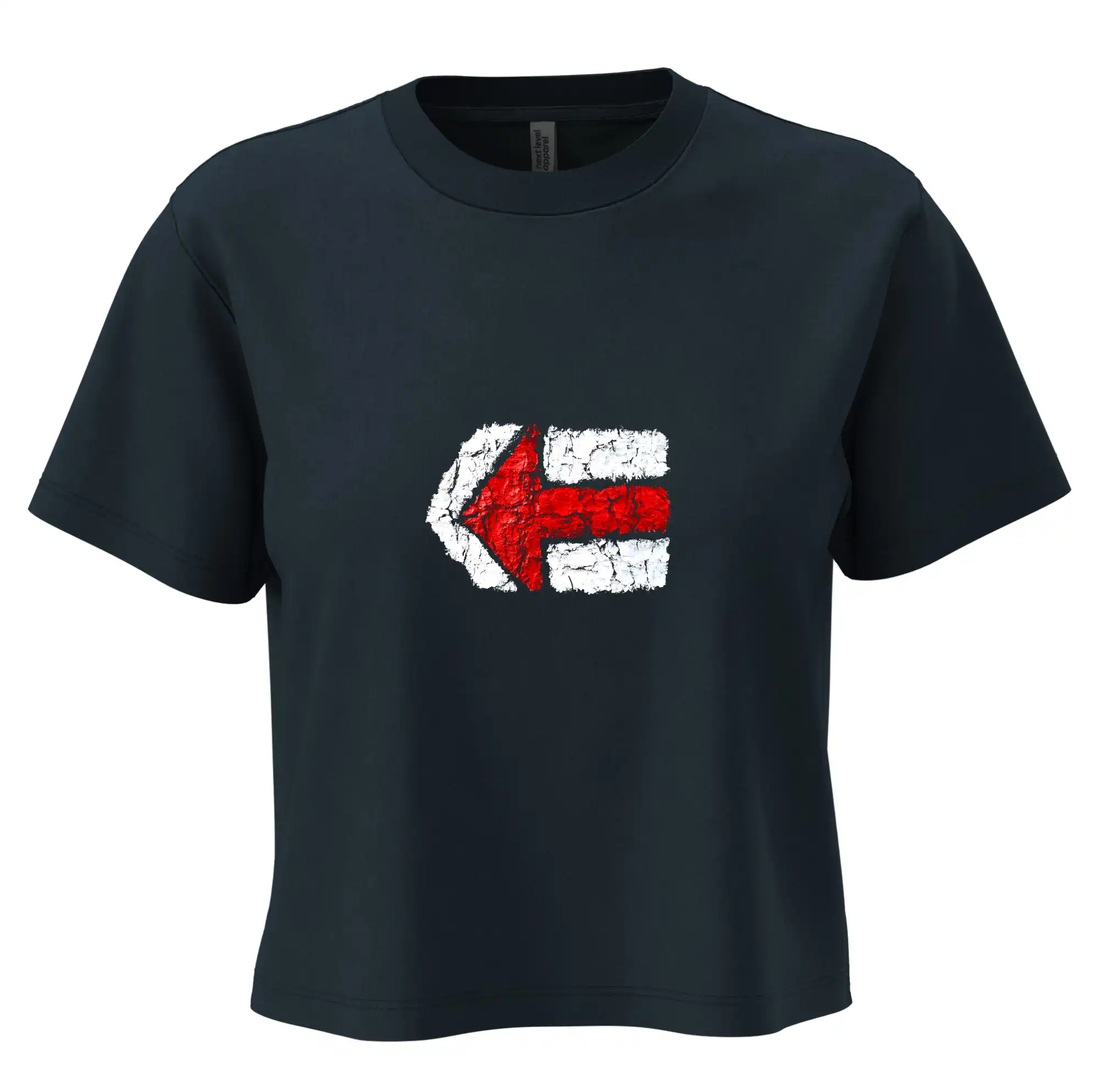 Trička na kempovanie - Párová turistická značka  červená - Boxy cropped tričko OVERSIZE