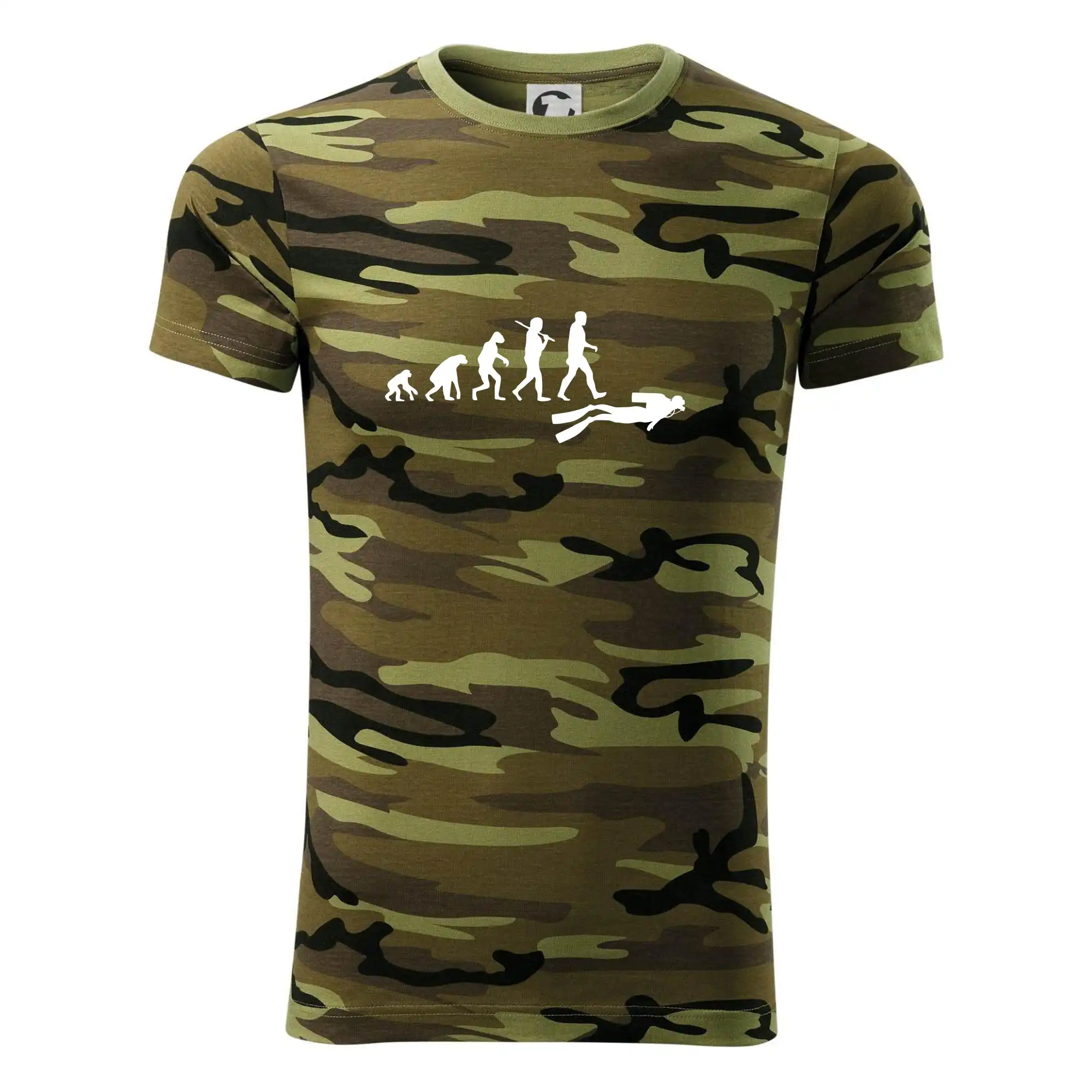 Potápačské tričká - Evolúcia potápanie - Army CAMOUFLAGE