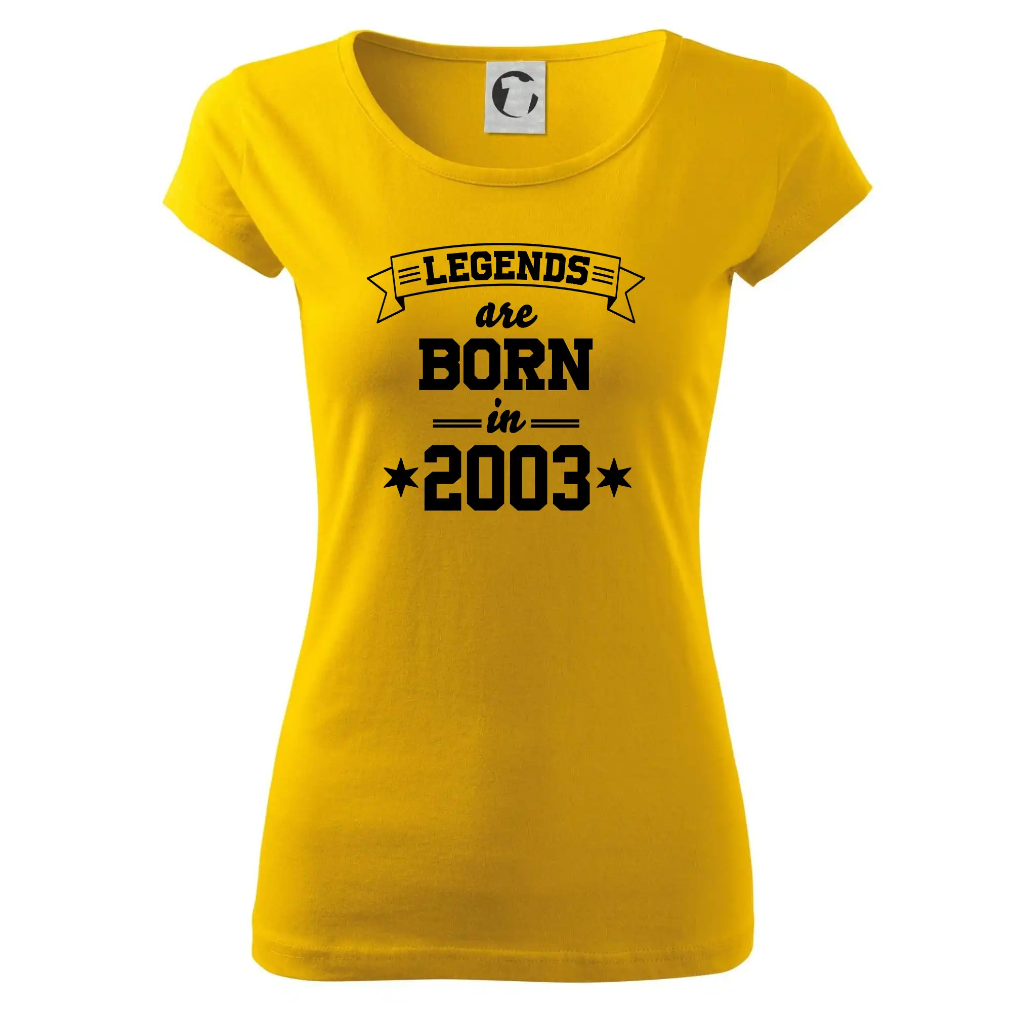 Tričká k narodeninám - Legends are born in 2003 - Dámske tričko Pure