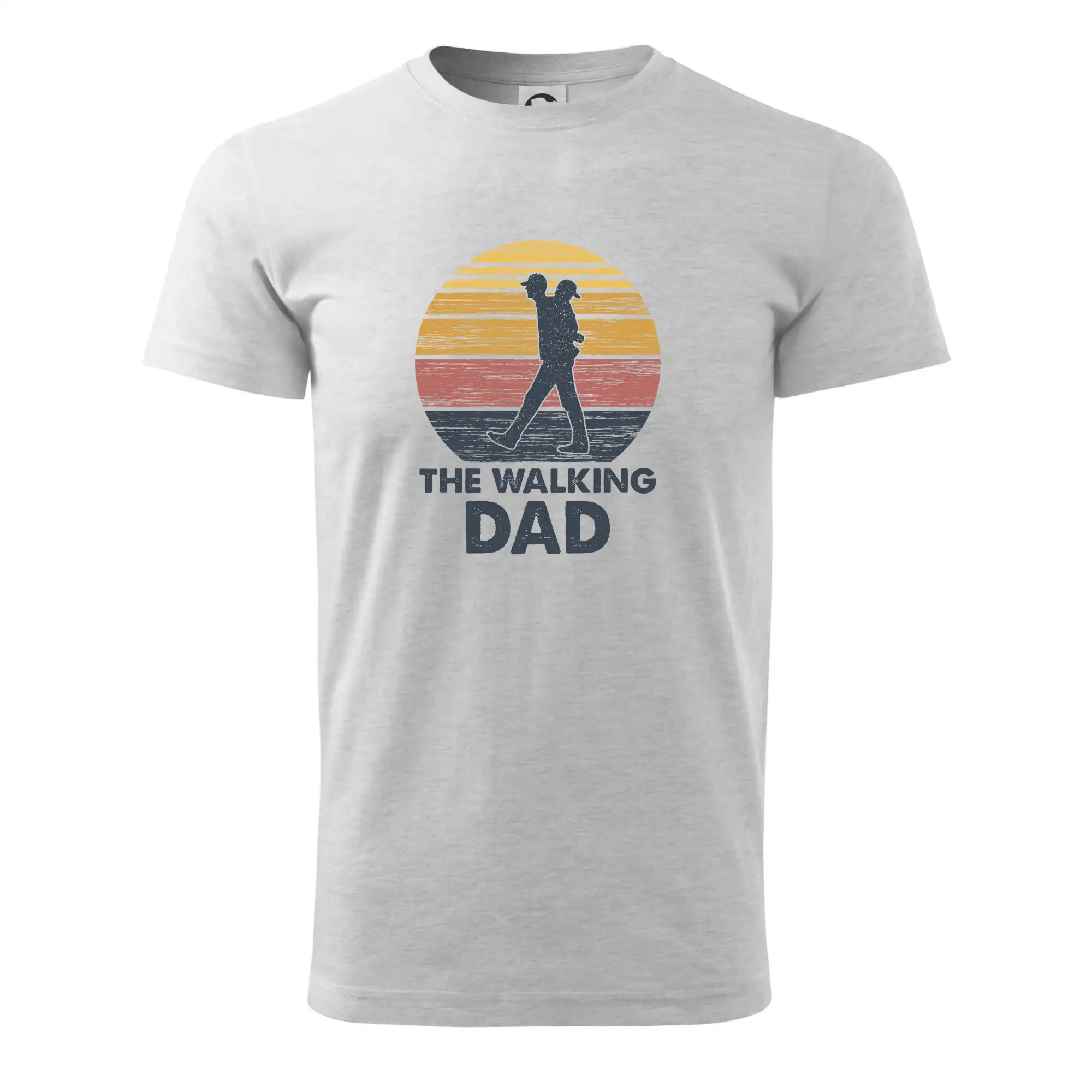 Najlepší darček pre otecka ku dňu otcov - The walking dad - tata s dítětem na zádech - Tričko extra veľké  (5-8XL)