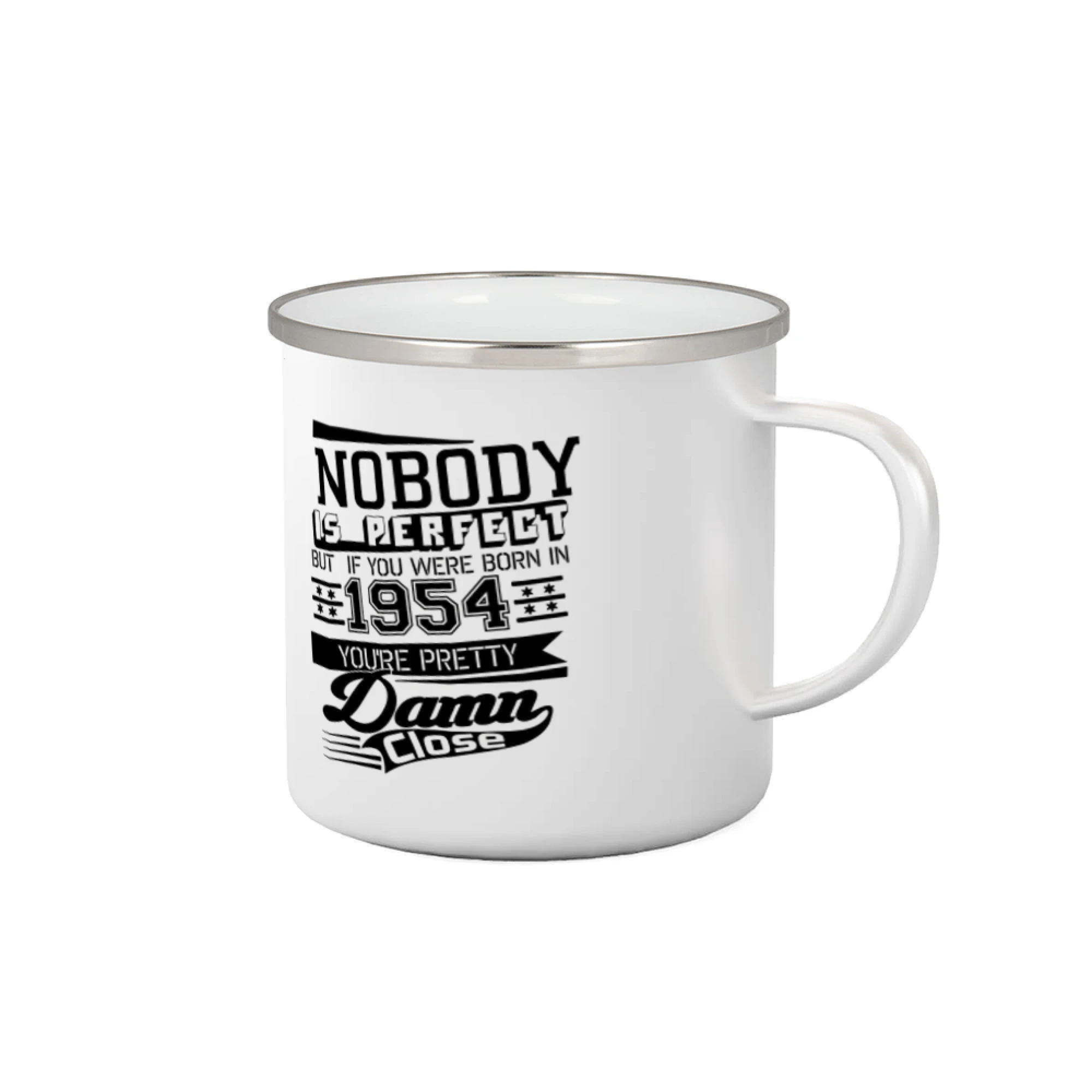 Trička s ročníkom 1954 - Nobody is perfect - 1954 - Plecháčik