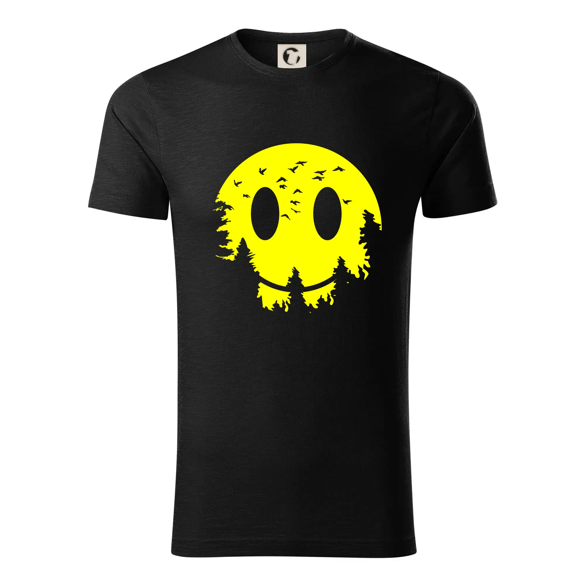 Grafické tričká - Smiley Moon - Tričko z organickej bavlny