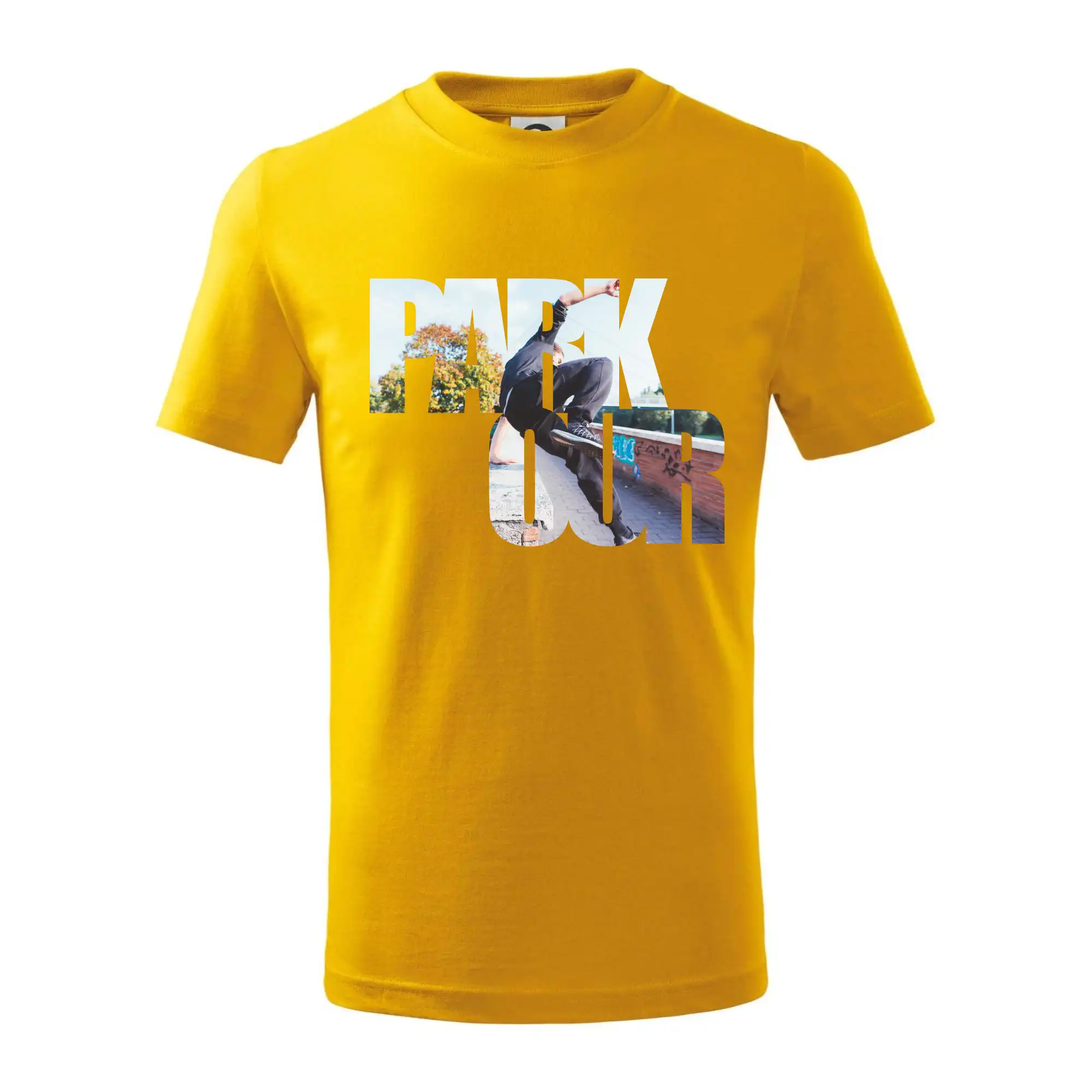 Parkour nápis ve městě