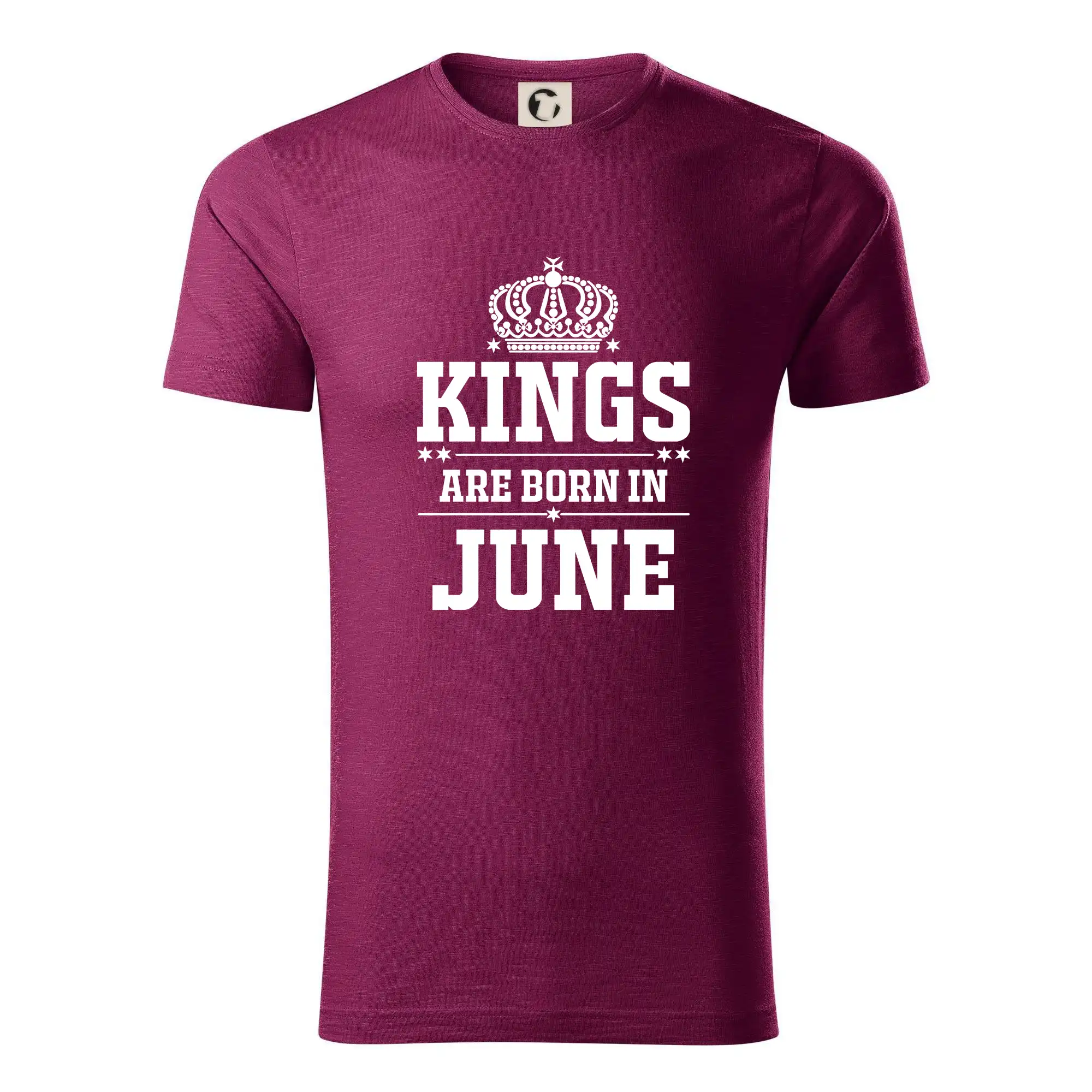 Tričká pre narodených v júni - Kings are born in June - Tričko z organickej bavlny