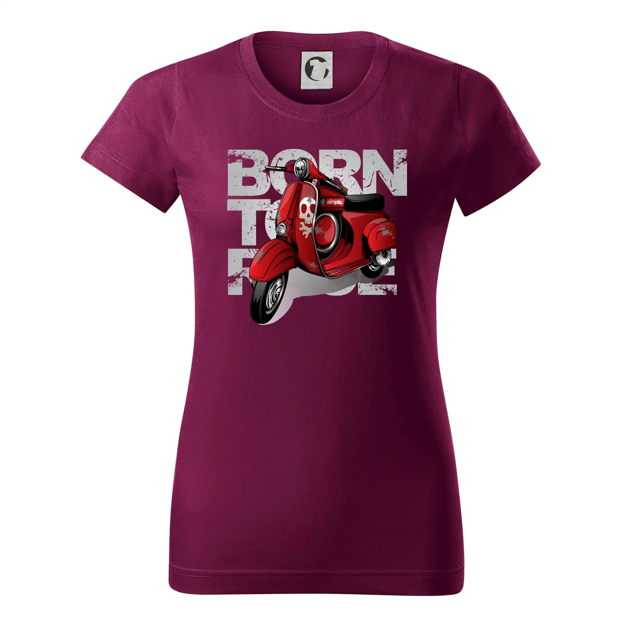 Scooter born to ride red