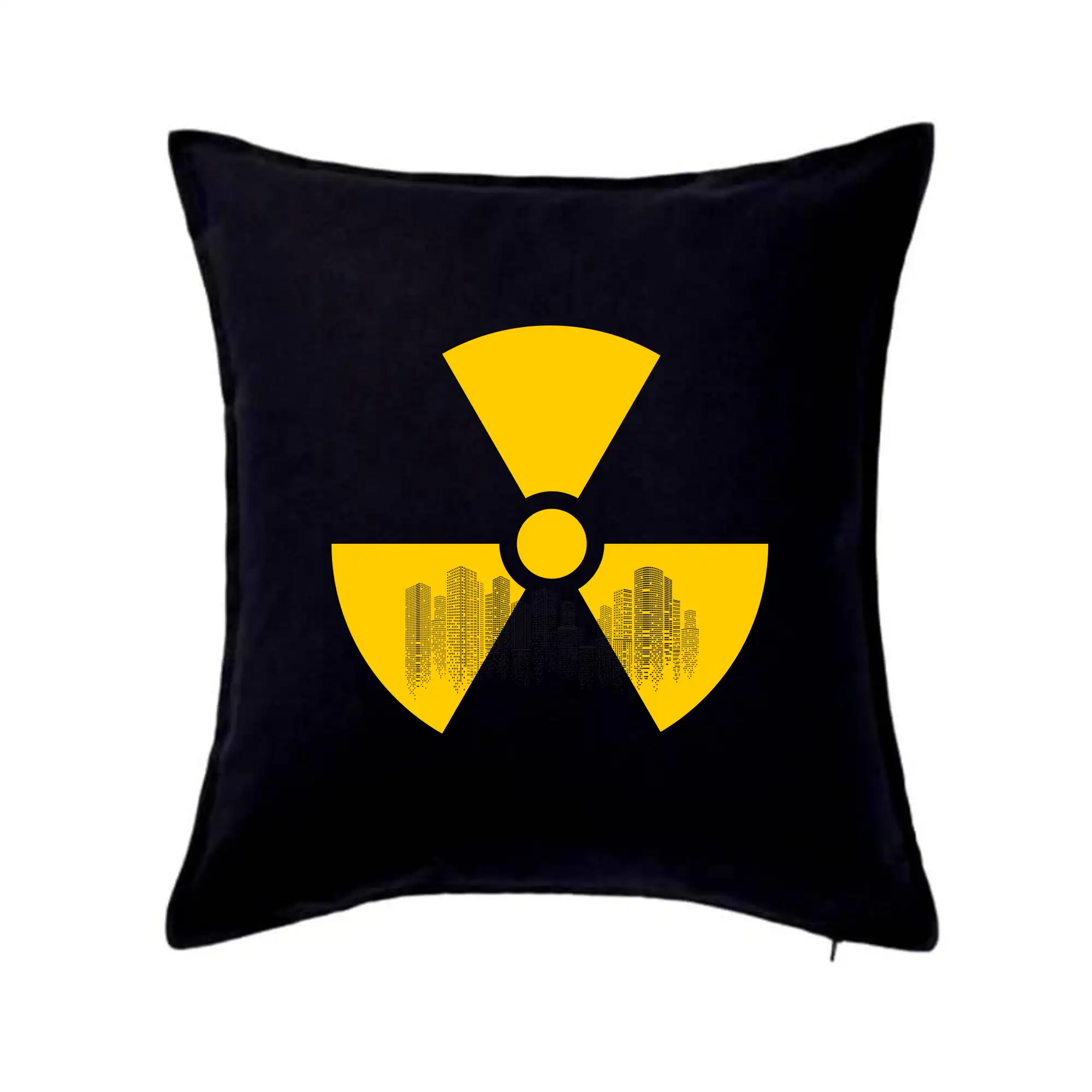 Grafické tričká - Rádioaktivita - silueta mesta - Vankúš 50x50