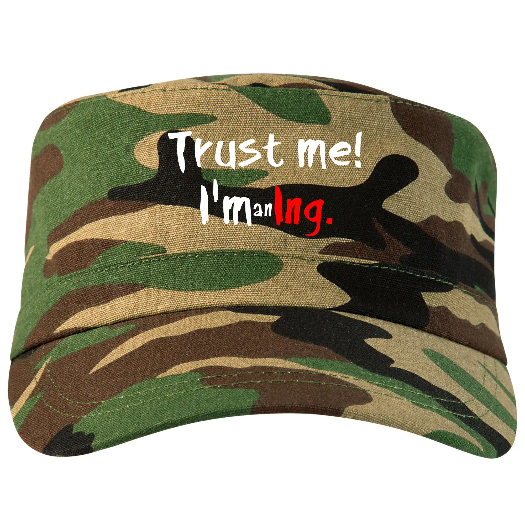 Tričká na ukončenie štúdia - Trust me I´m an Ing. / Ver mi som Ing. - Šiltovka CAMO