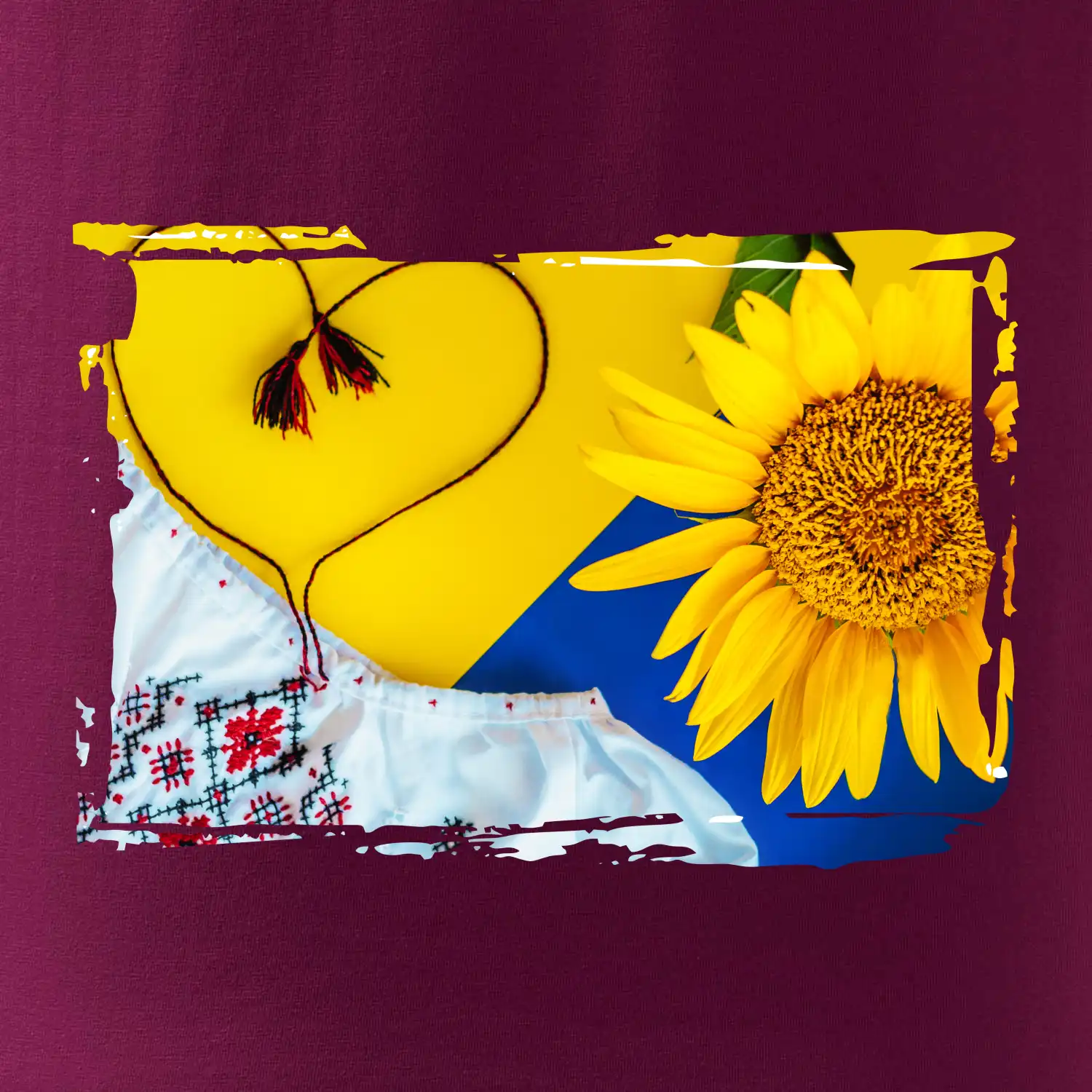 Ukrajina slunečnice a kroj