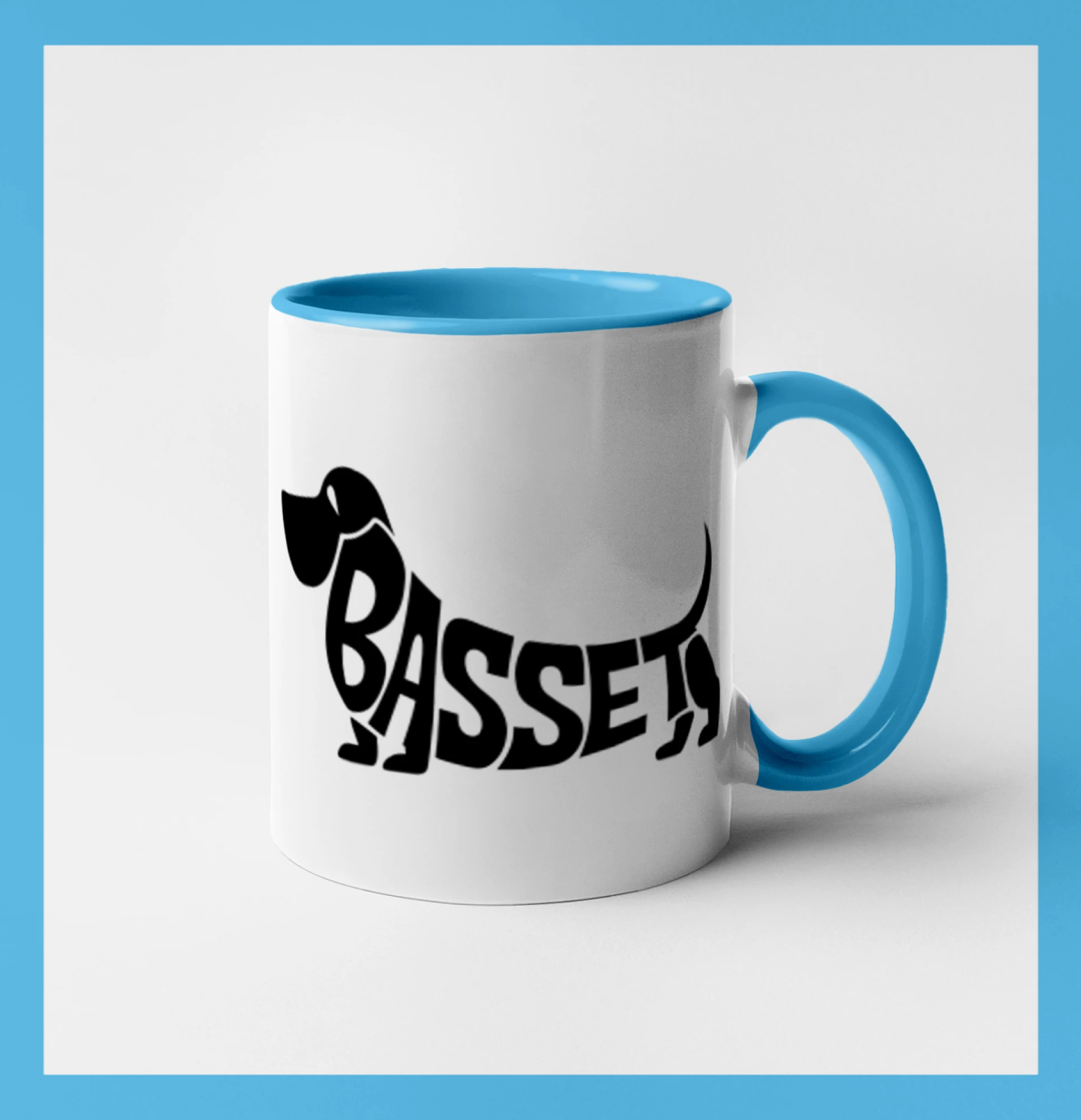 Basset nápis v tele