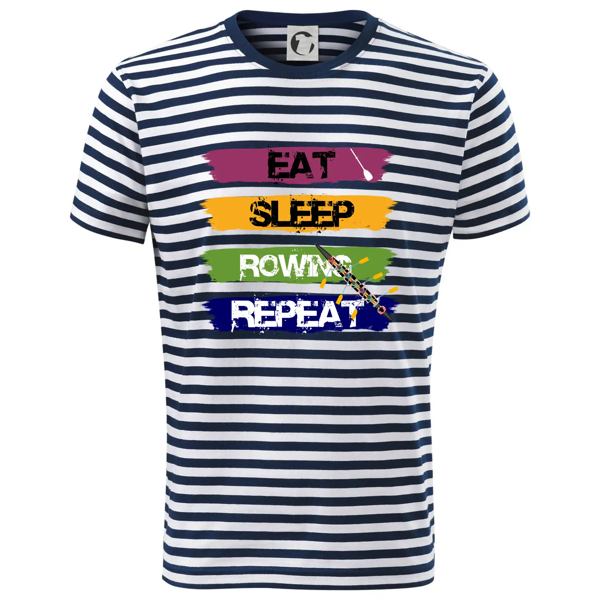 Vodácke tričká - Eat sleep rowing repeat farebné - Dětské triko na vodu