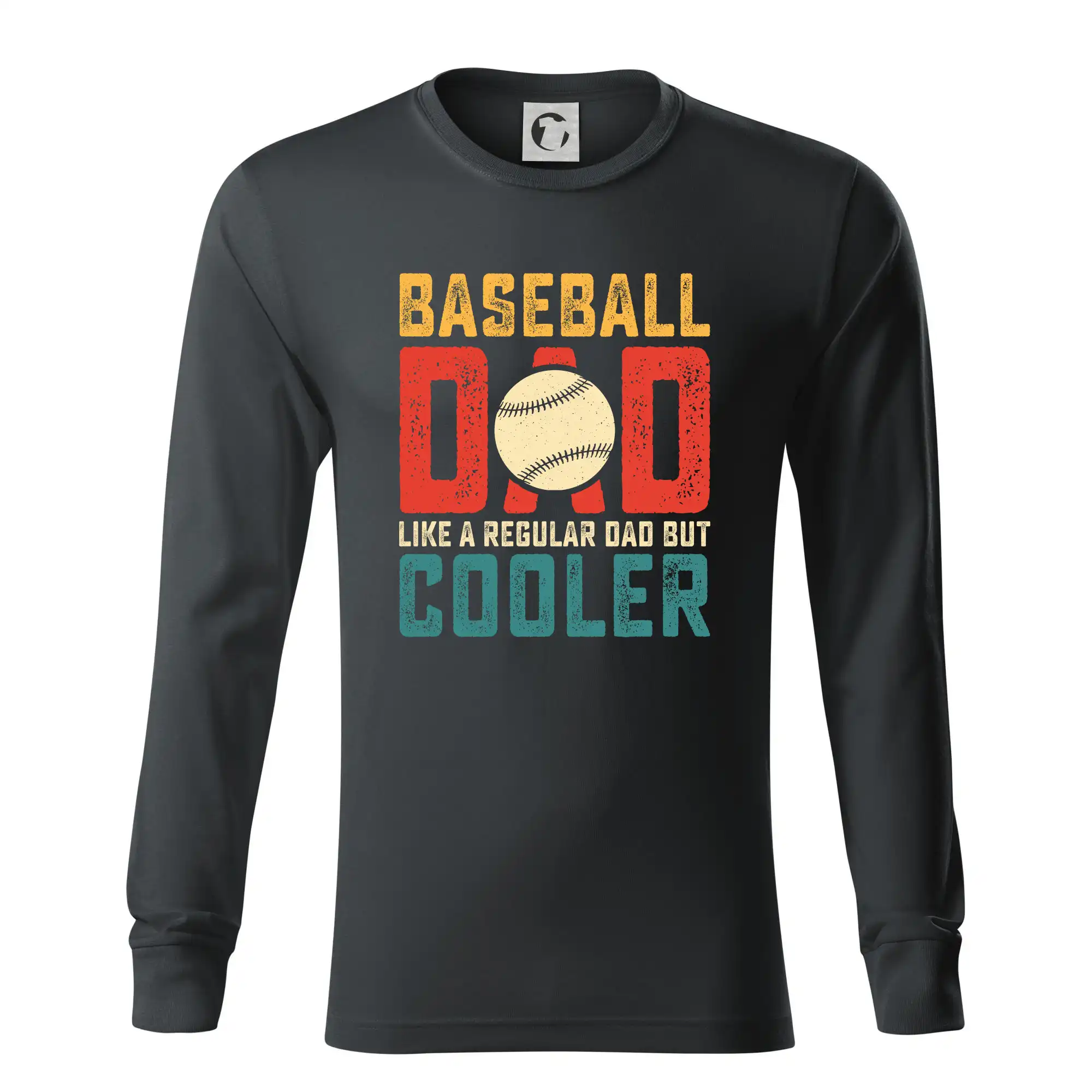 Tričká baseball - Baseball dad like a regular dad but cooler - Tričko s dlhým rukávom LS R05