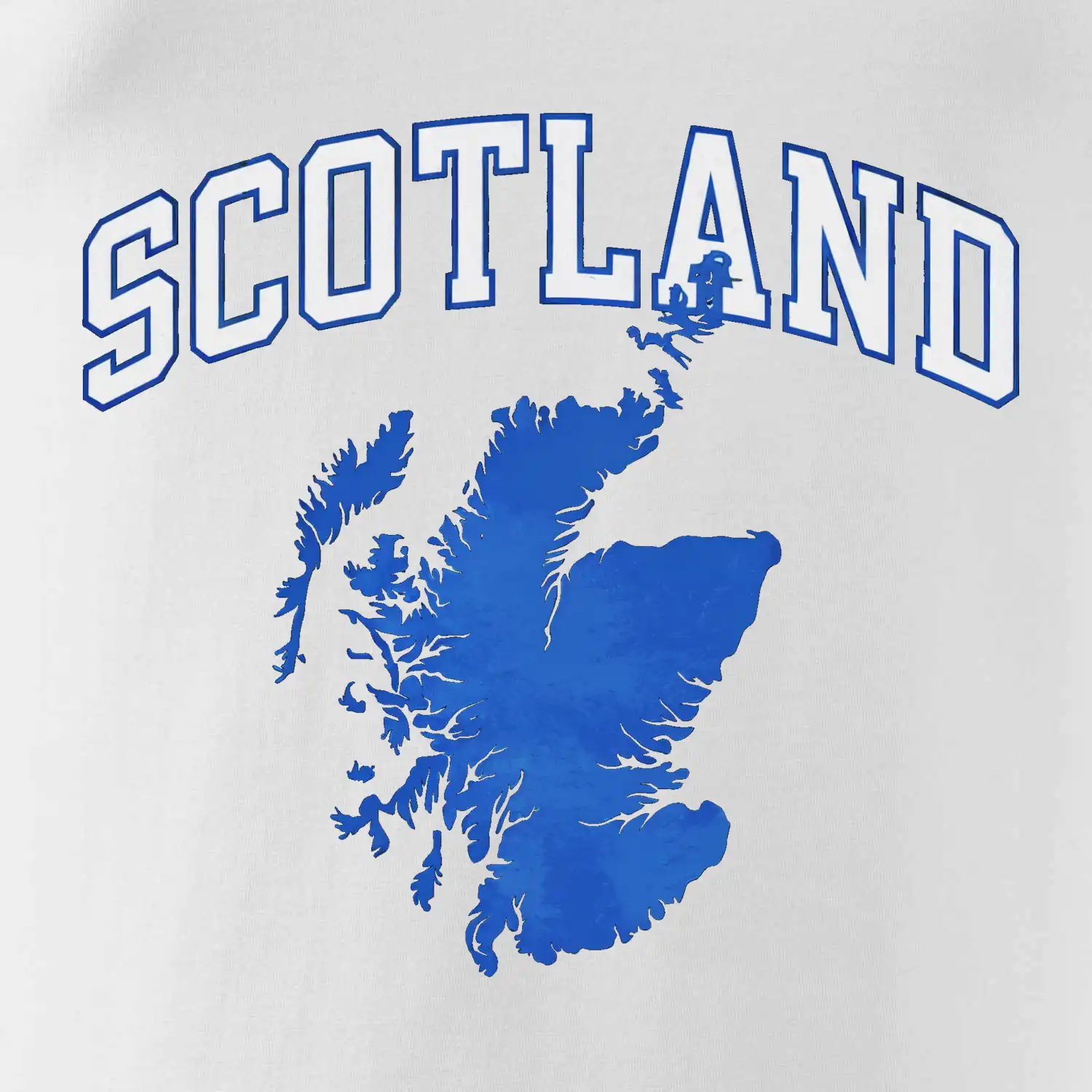 Scotland nápis s mapou