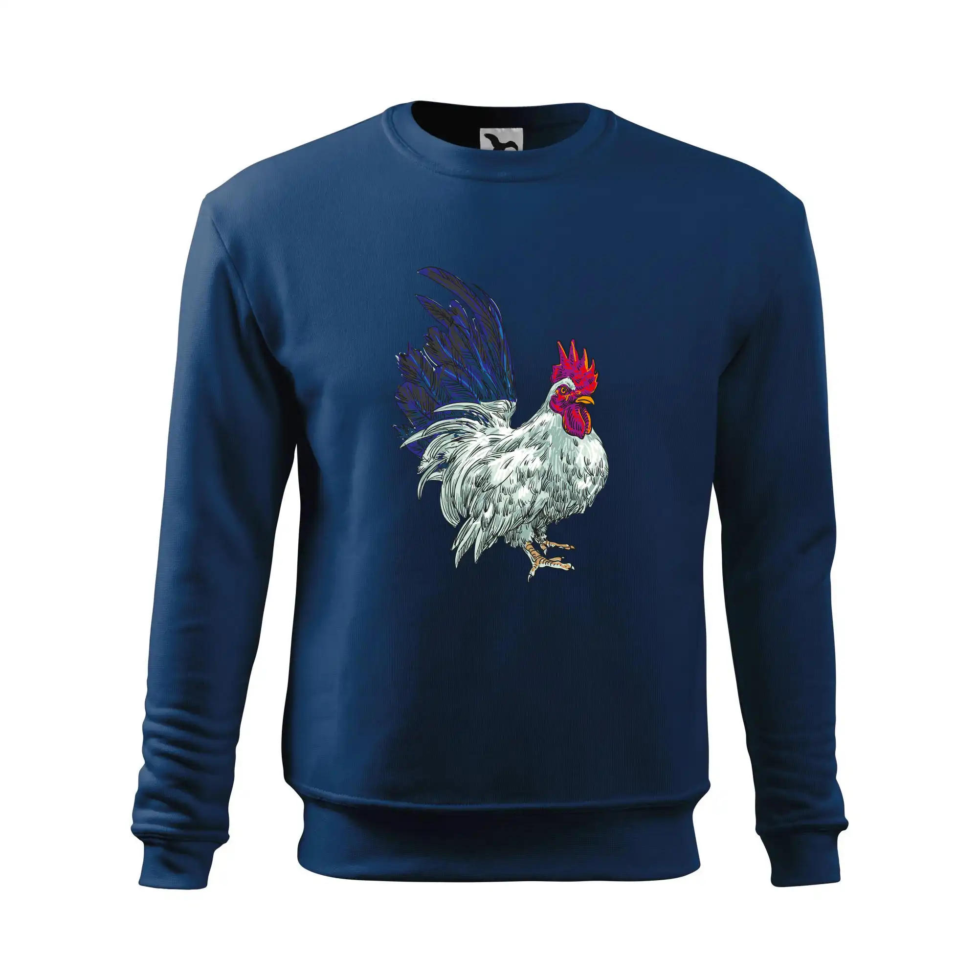 Kohout kreslený bílý