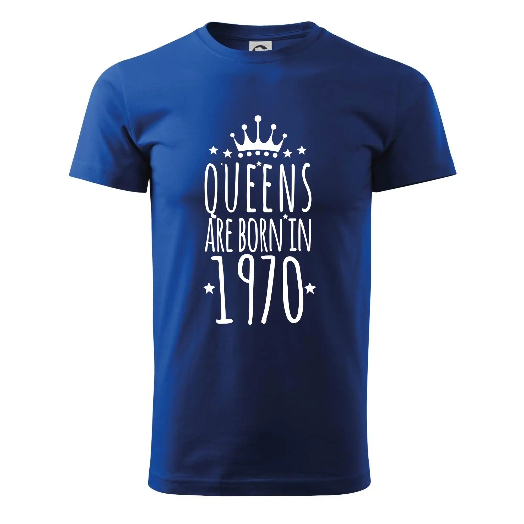 Trička s ročníkom 1970 - Queens are born in 1970 - Pánske tričko nižšej gramáže