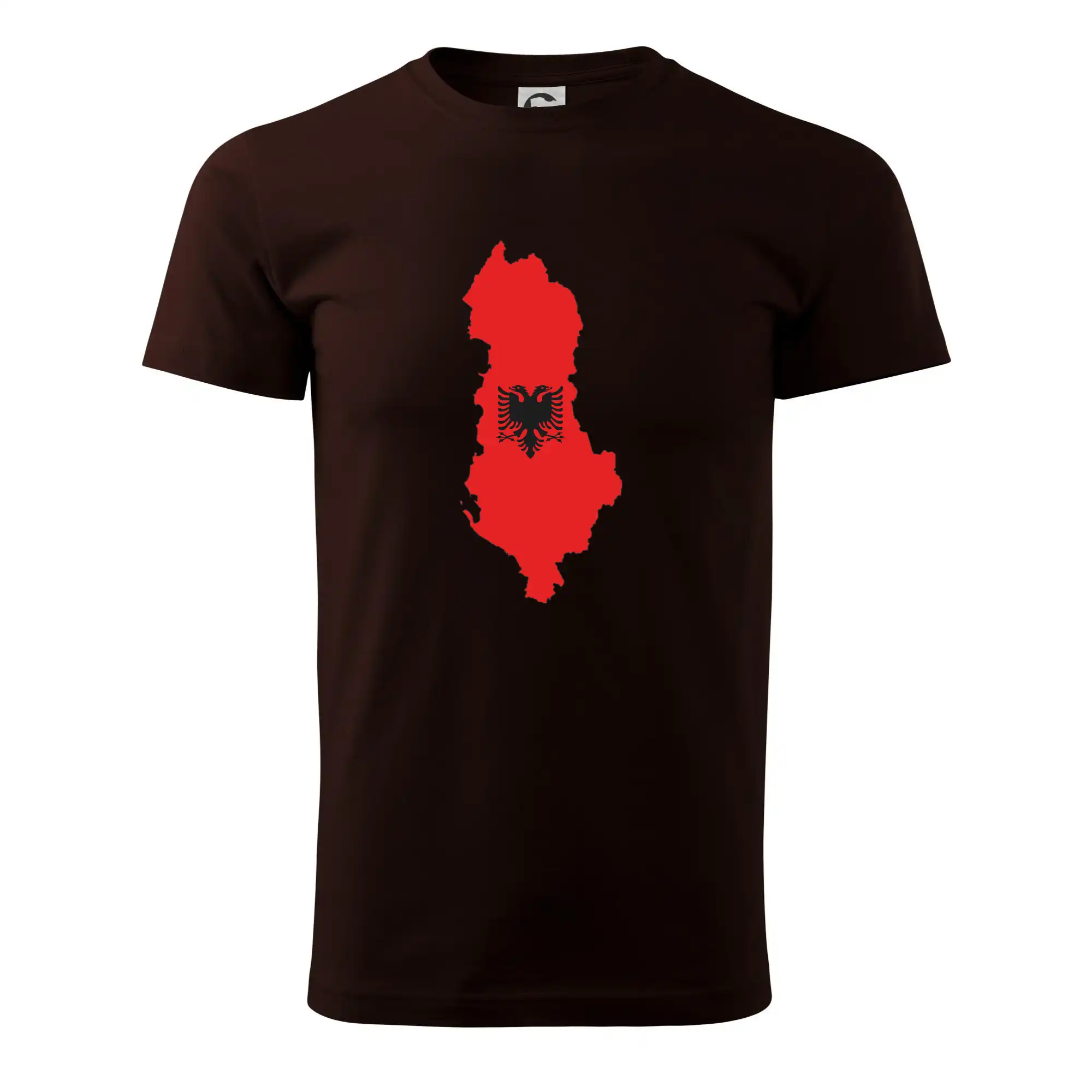 Albánie mapa a znak