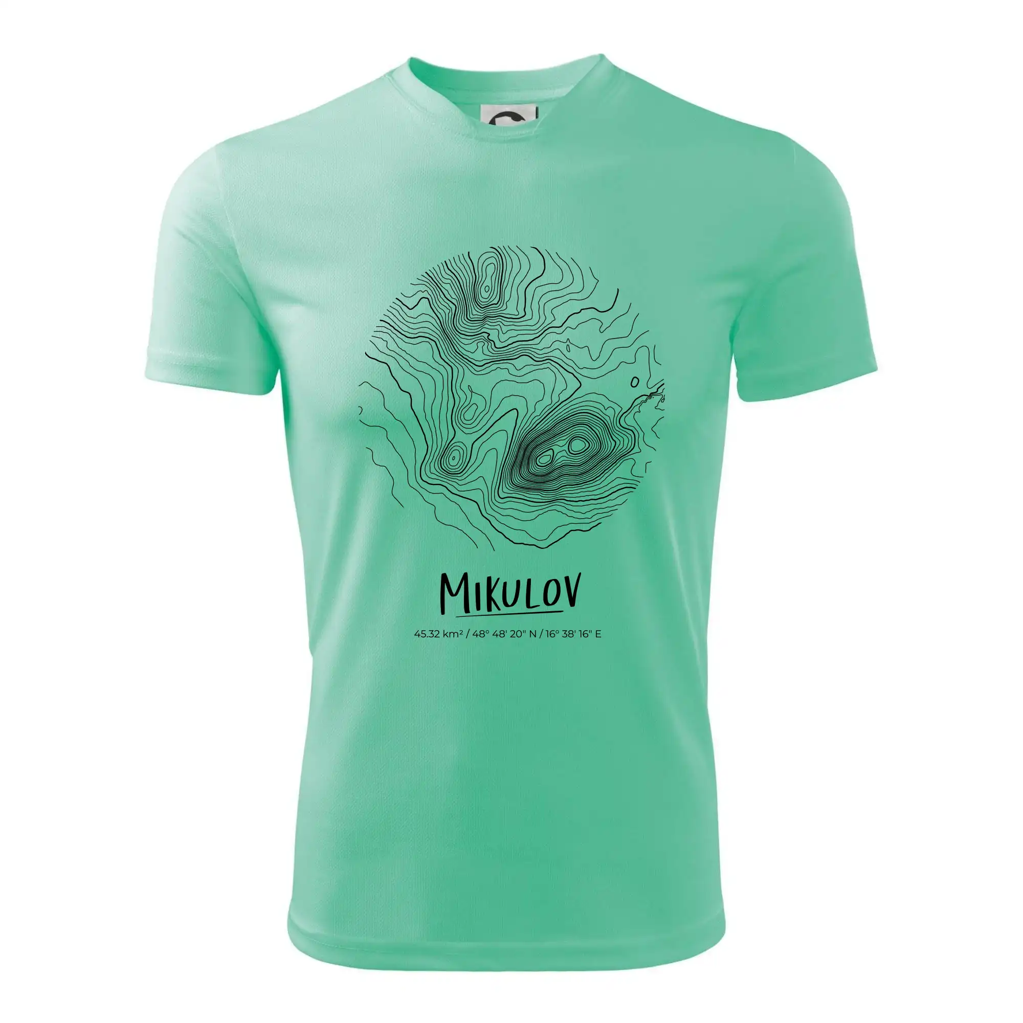 Mikulov - vrstevnice v kruhu