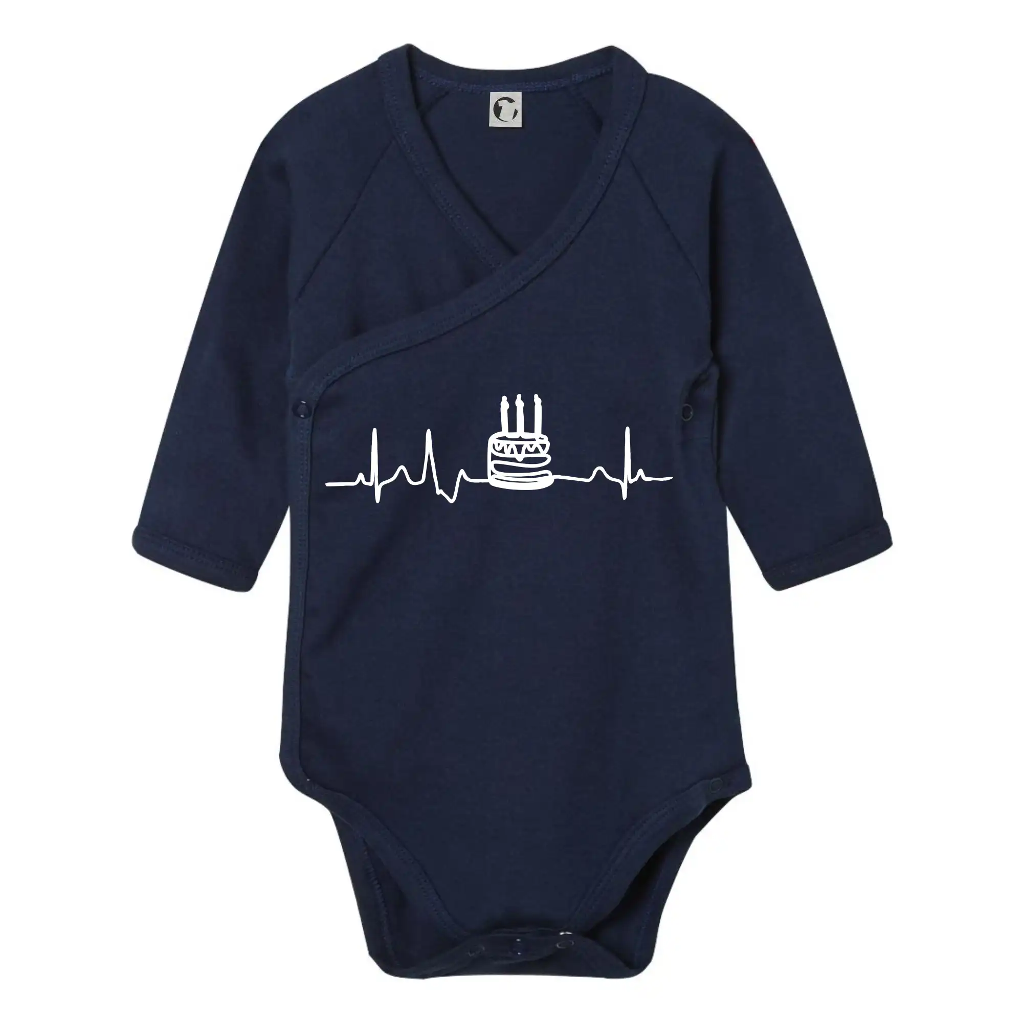 Kuchár a pekár - Ekg torta - Body zavinovacie s dlhým rukávom