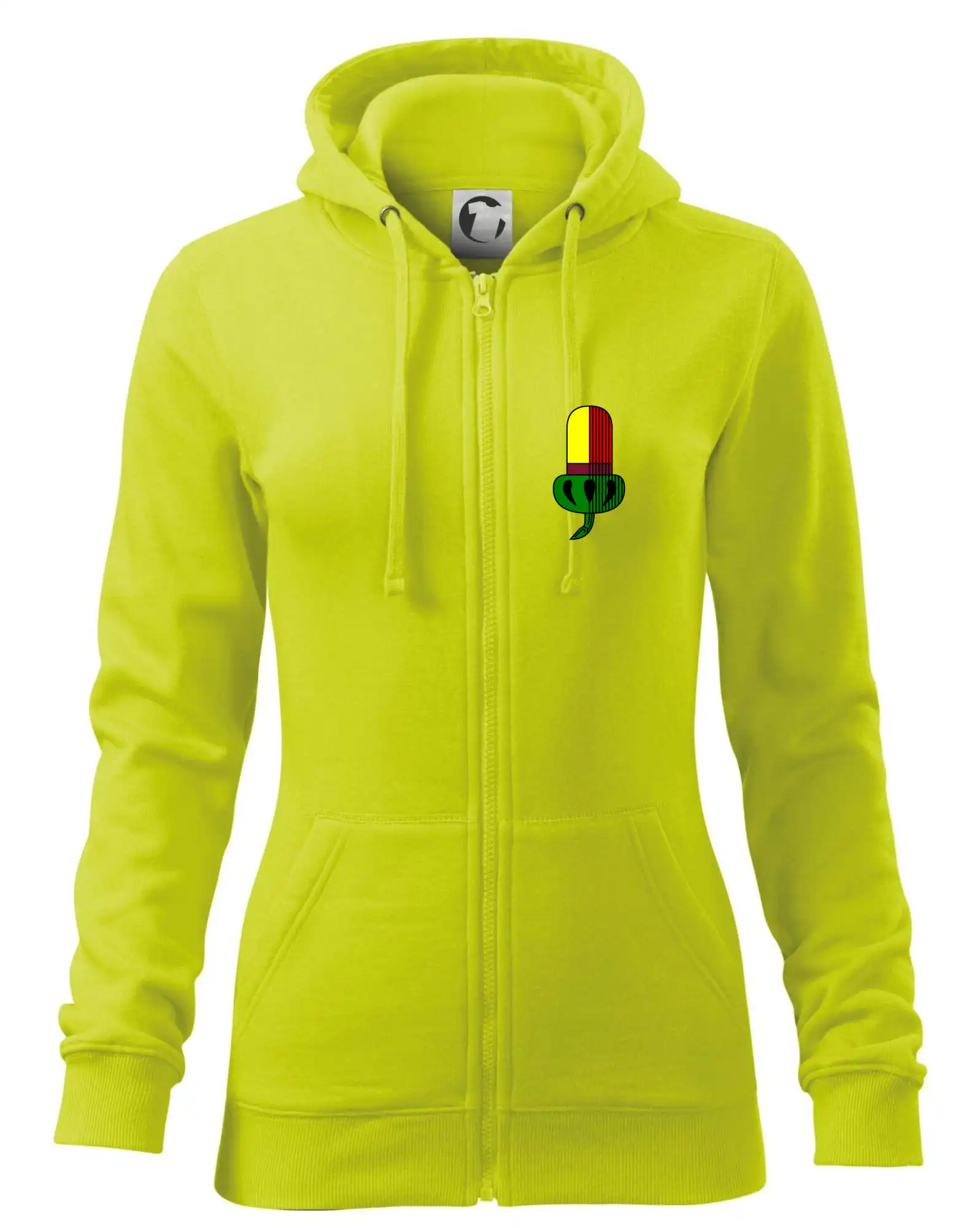 Tričká a mikiny so spoločenskými hrami  - Prší - Žaludy - prso - Mikina dámska trendy zipper s kapucňou