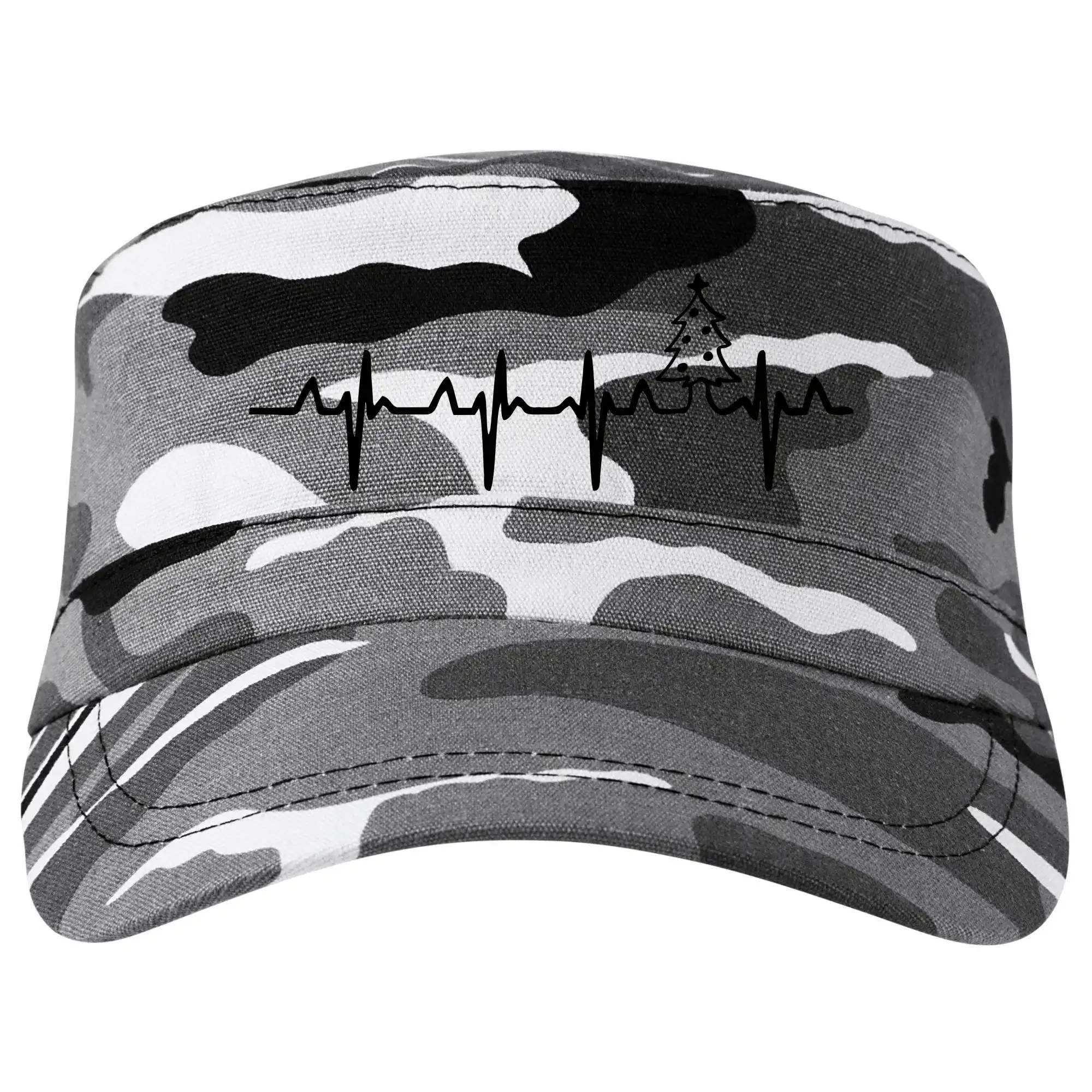 Vianočné tričká - EKG Vianočný stromek - Šiltovka CAMO